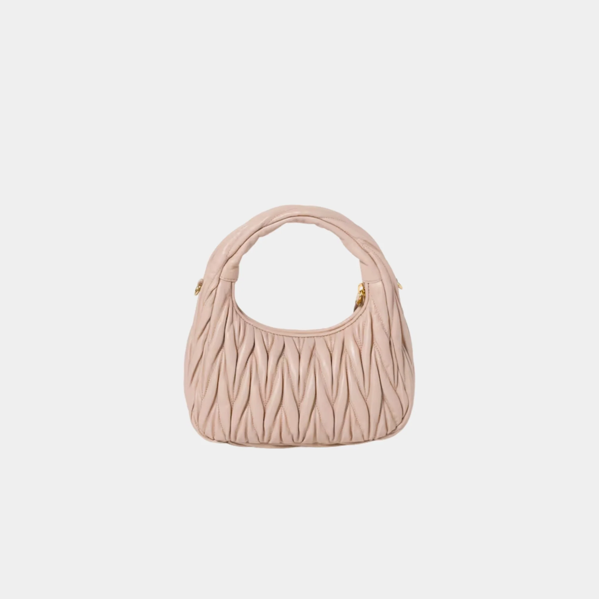 Wander Matelasse Nappa Leather Hobo Small Bag - Image 10