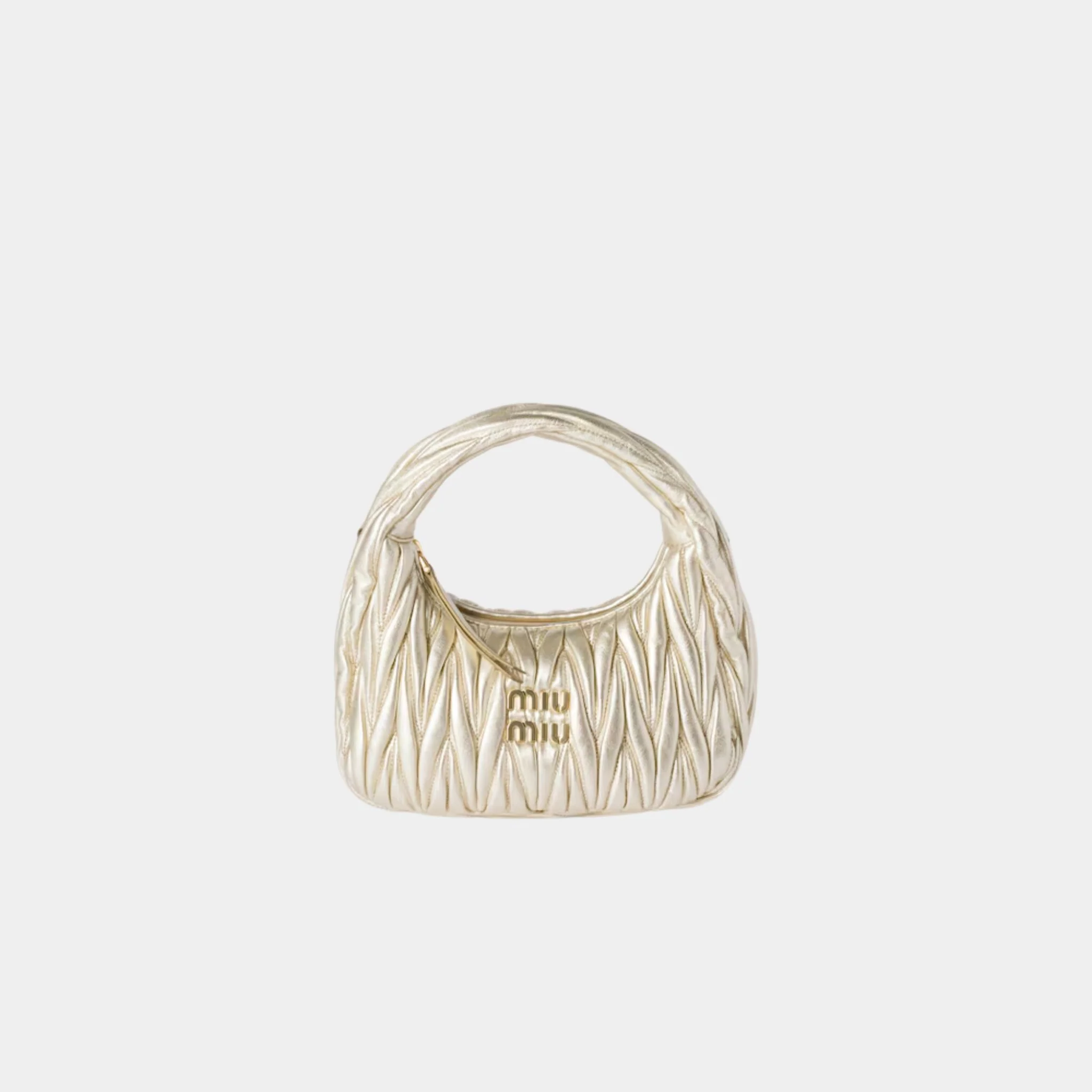 Wander Matelasse Nappa Leather Hobo Small Bag - Image 11
