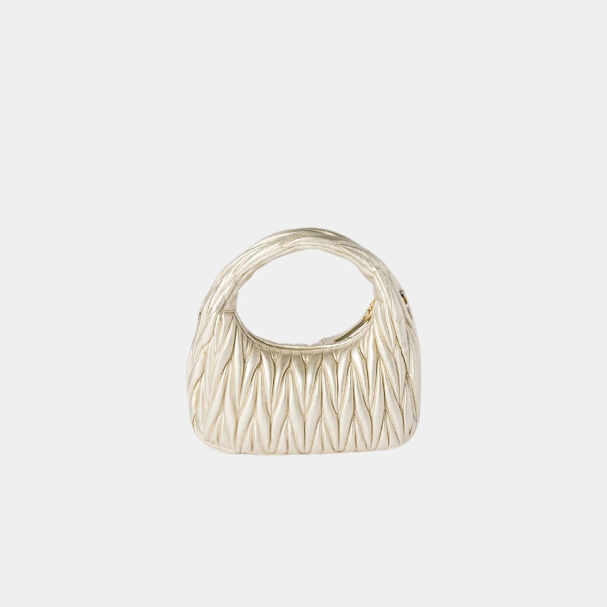 Wander Matelasse Nappa Leather Hobo Small Bag - Image 12