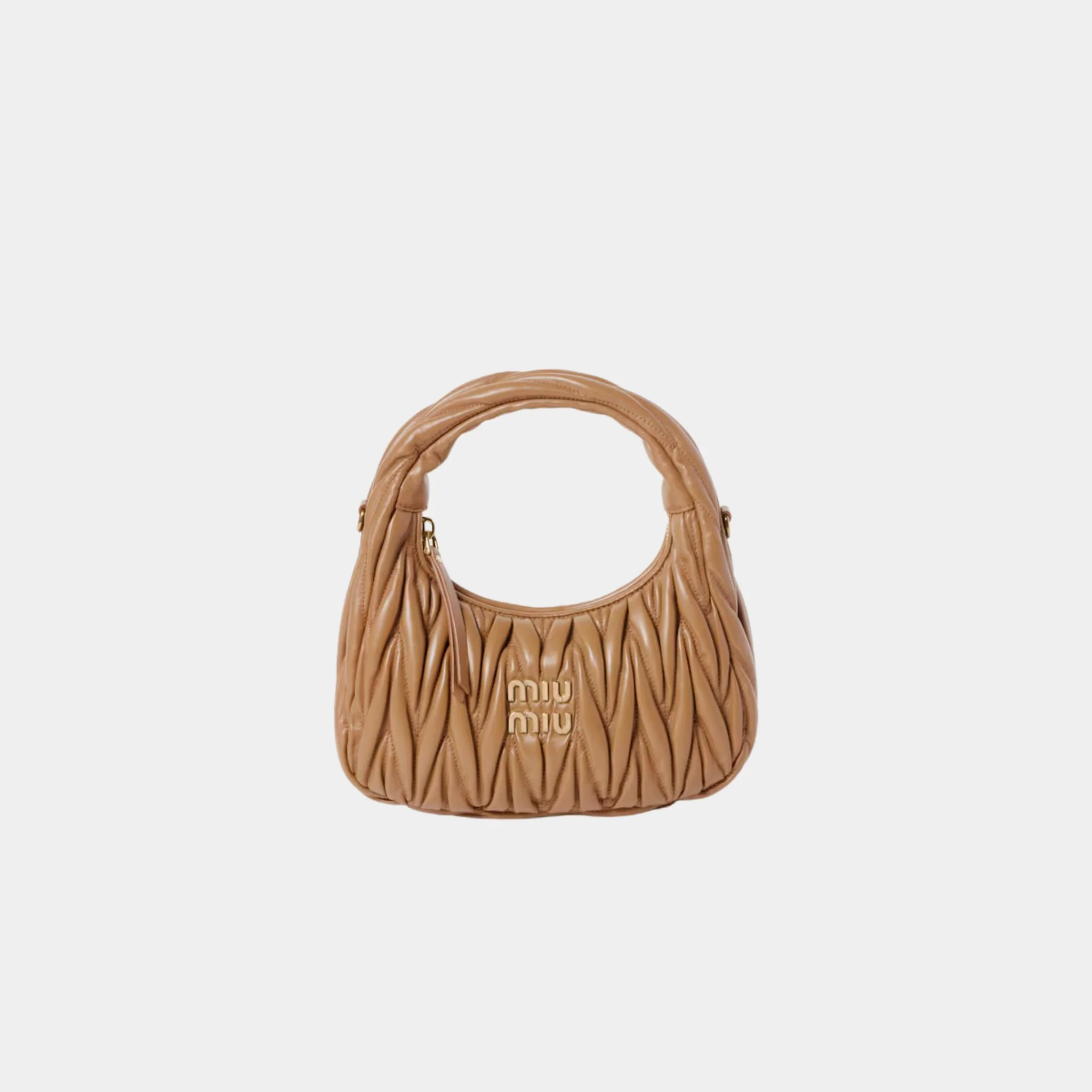 Wander Matelasse Nappa Leather Hobo Small Bag - Image 15