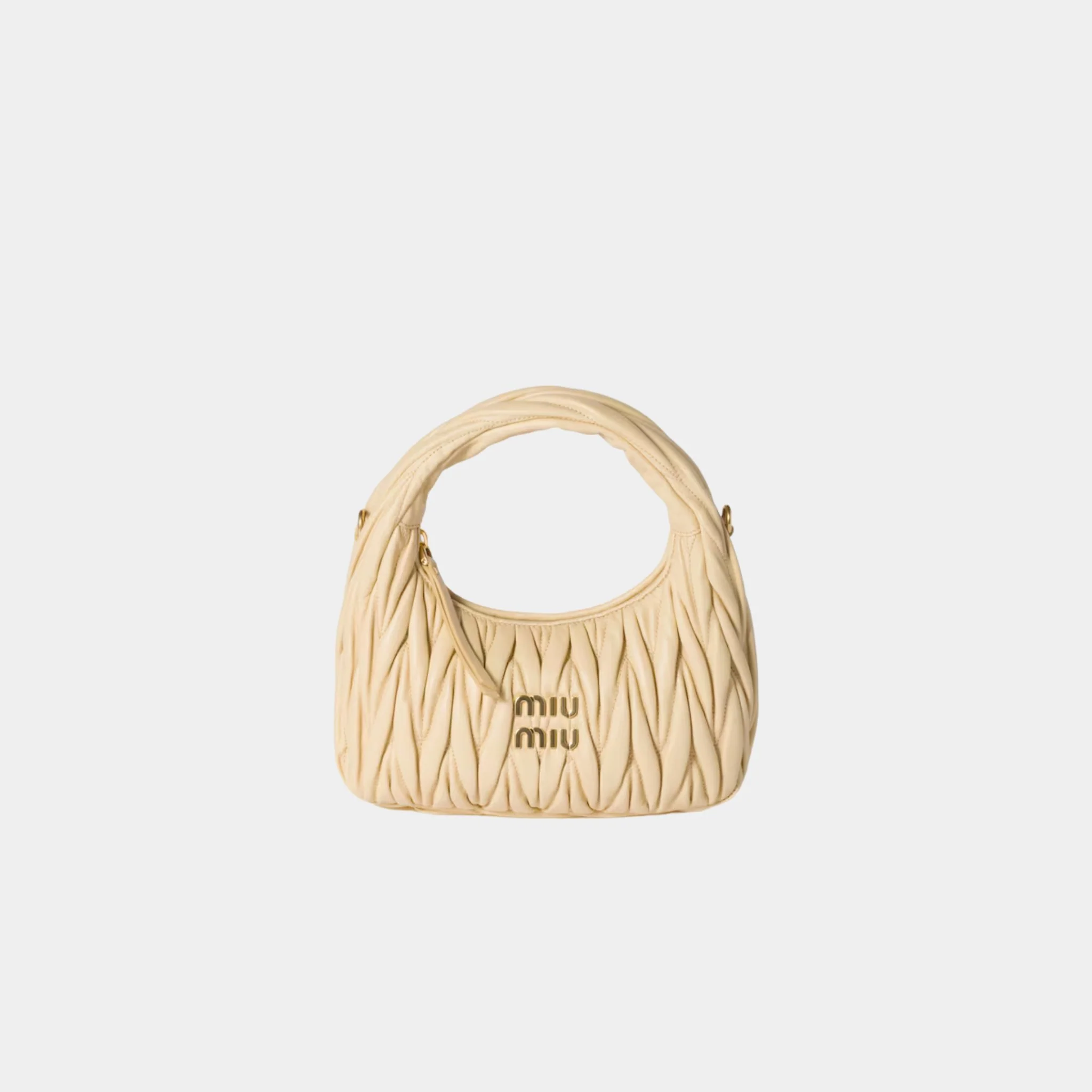 Wander Matelasse Nappa Leather Hobo Small Bag - Image 17