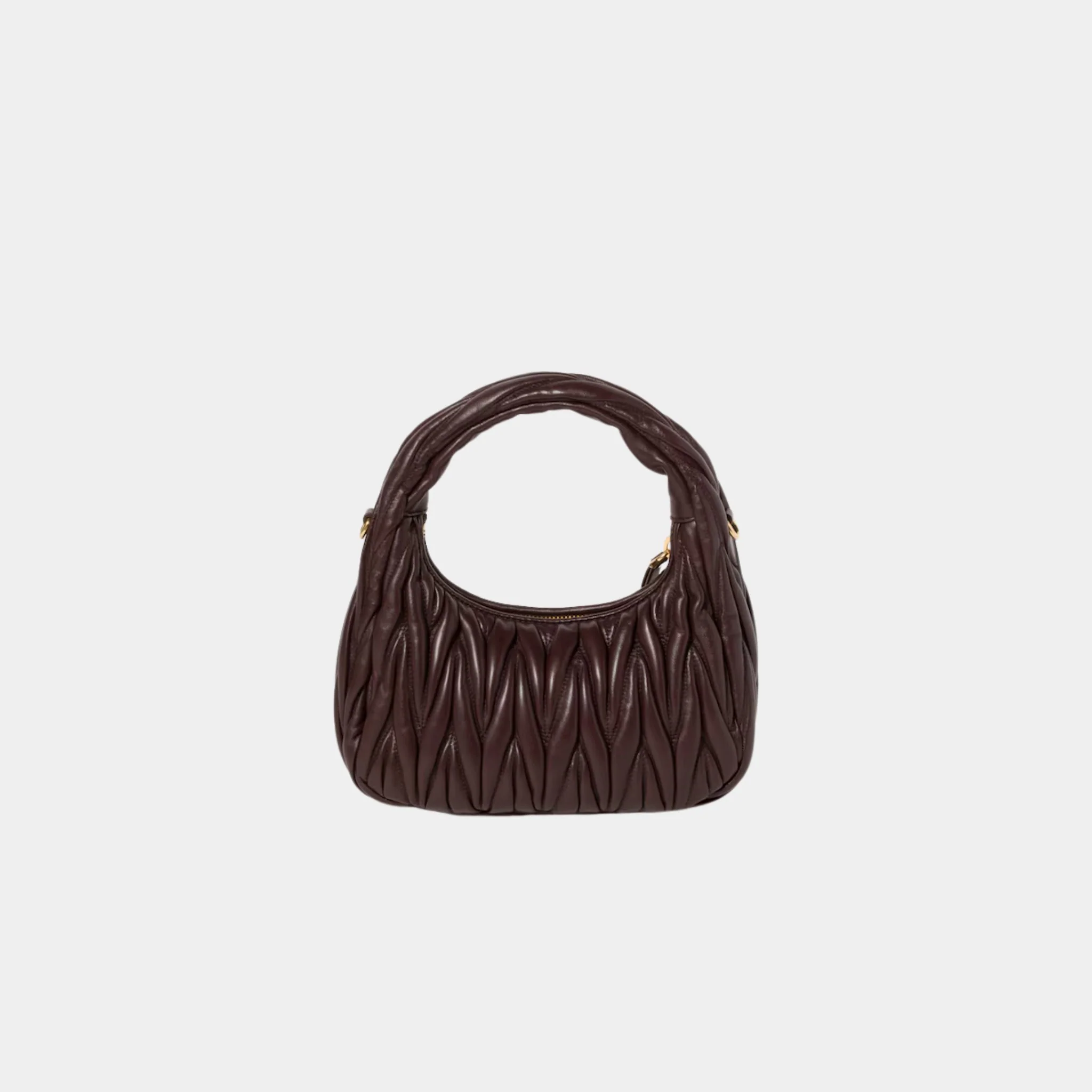 Wander Matelasse Nappa Leather Hobo Small Bag - Image 20