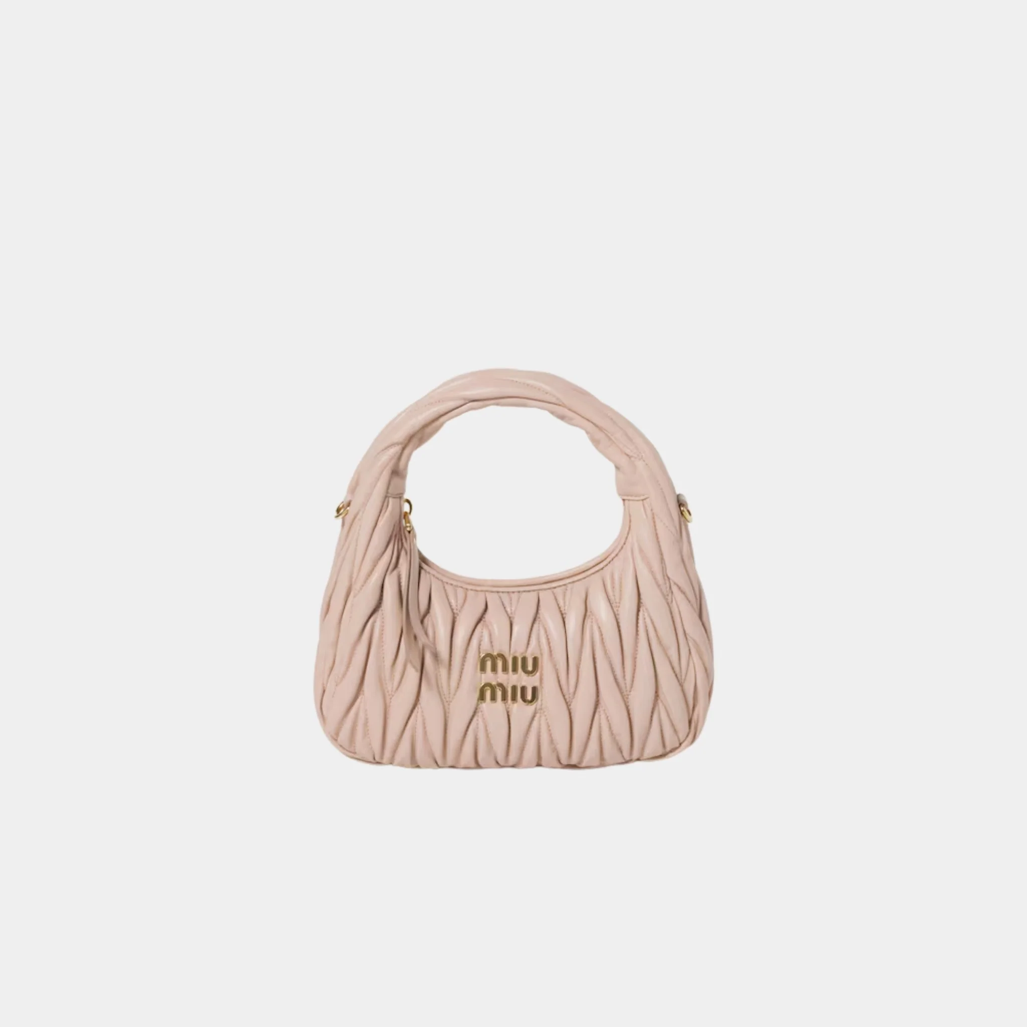 Wander Matelasse Nappa Leather Hobo Small Bag - Image 9