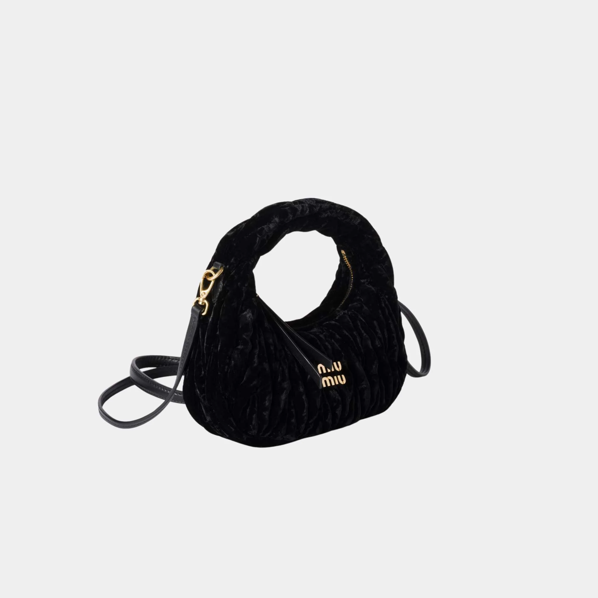 Wander Velvet Hobo Mini Bag - Image 6