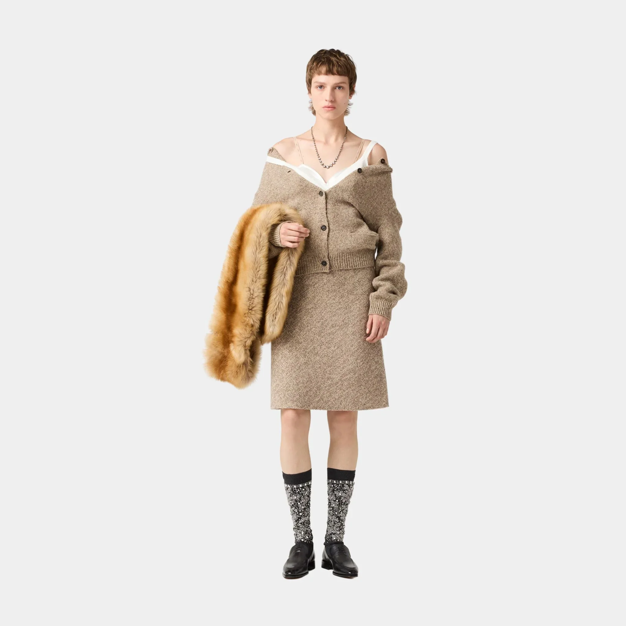 Wool Knit Cardigan - Image 2