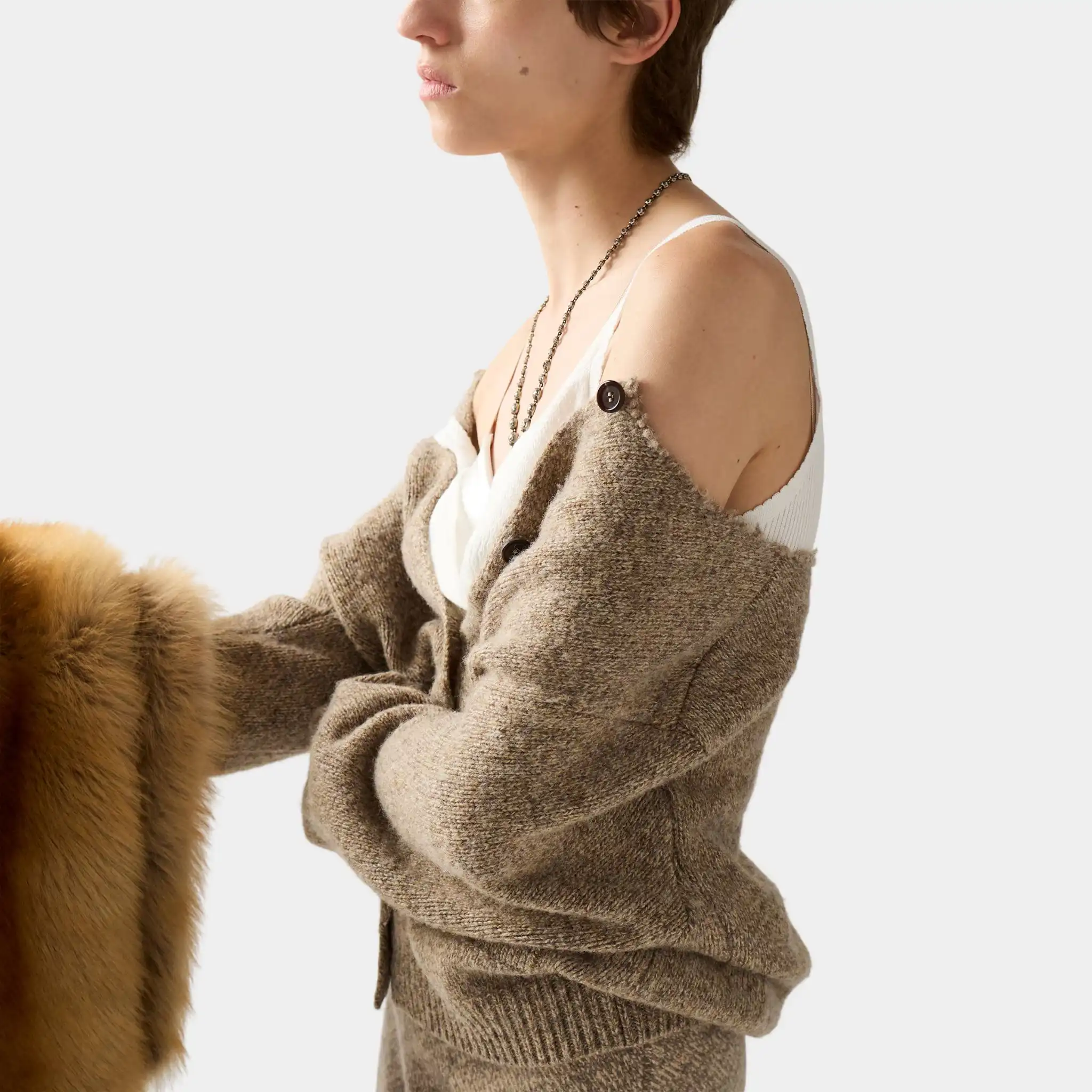 Wool Knit Cardigan - Image 4