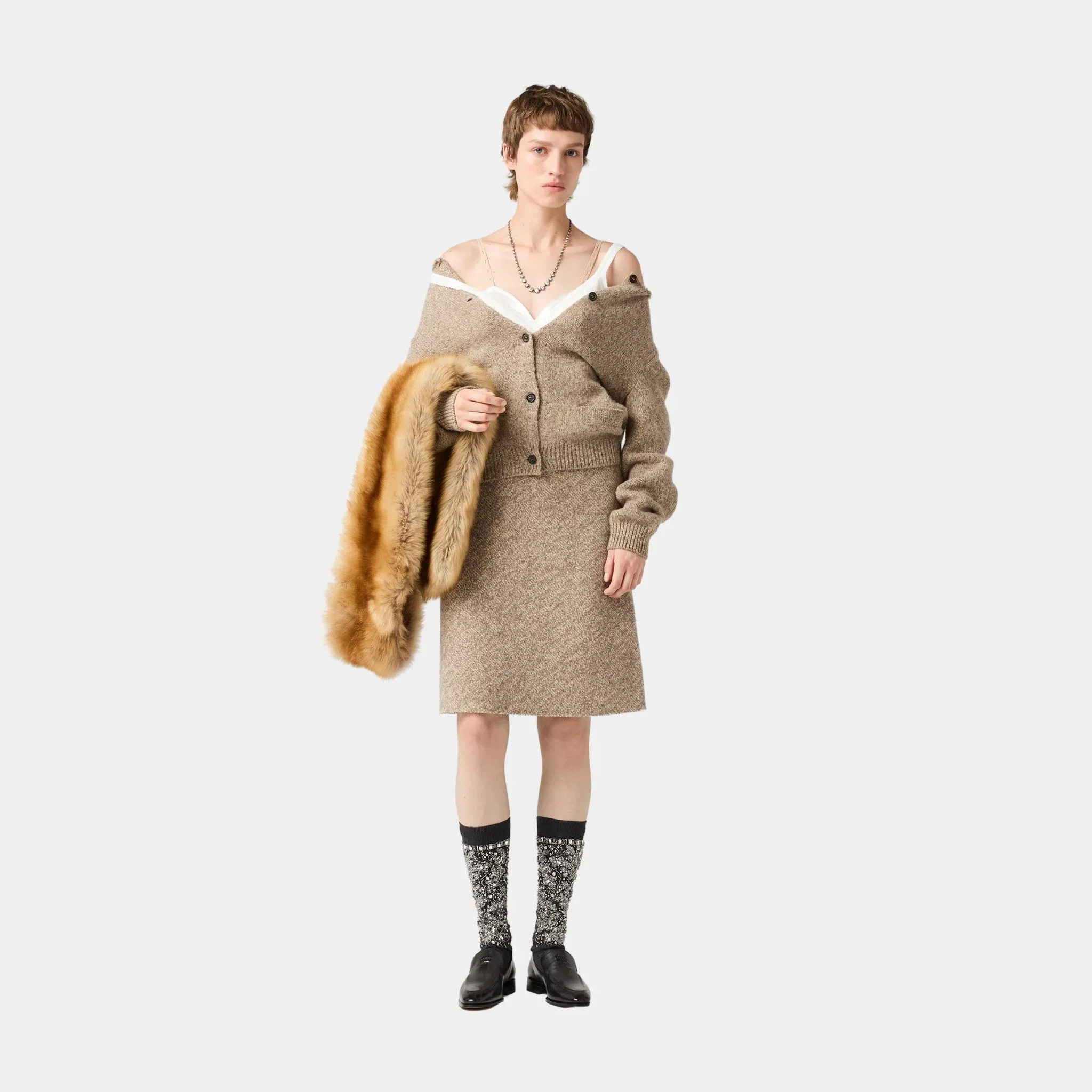 Wool Knit Skirt - Image 2