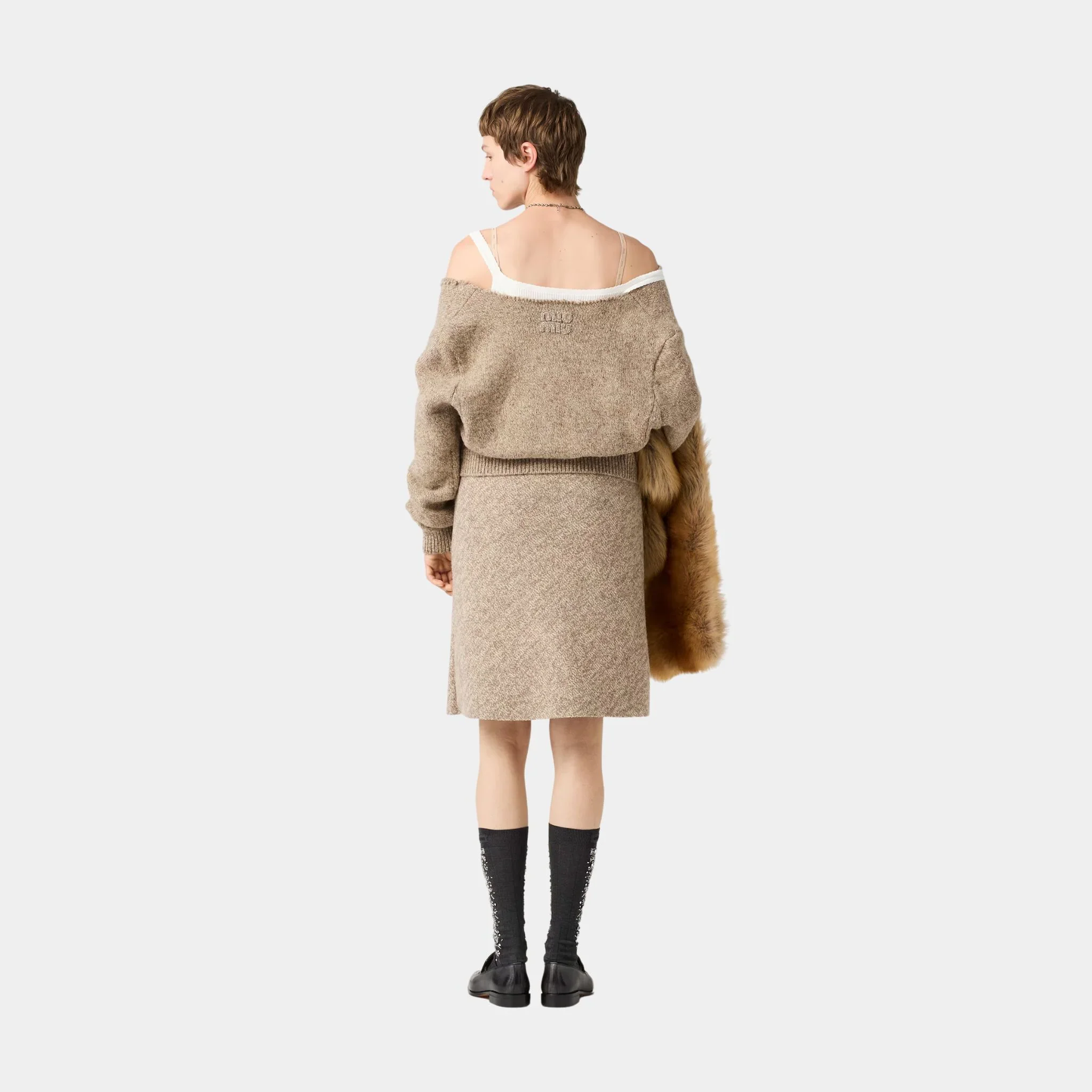 Wool Knit Skirt - Image 3