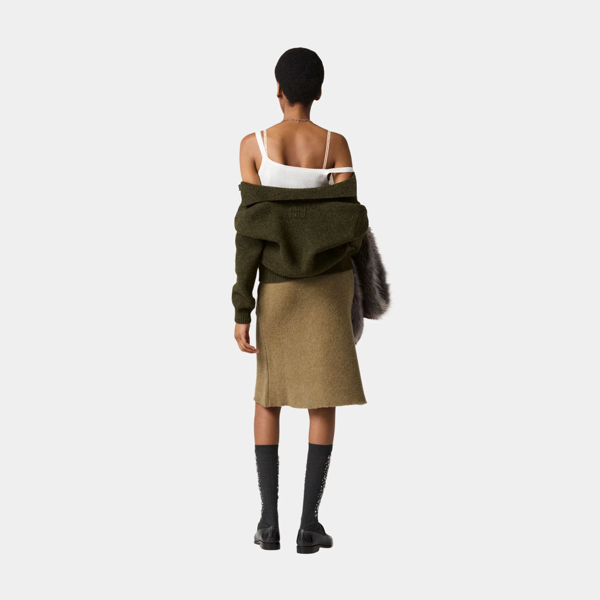 Wool Knit Skirt - Image 6