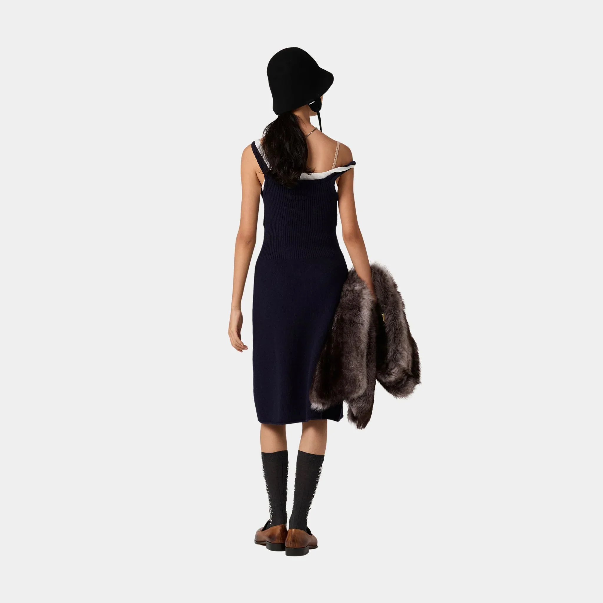 Wool Knit Tank Dress - Image 3