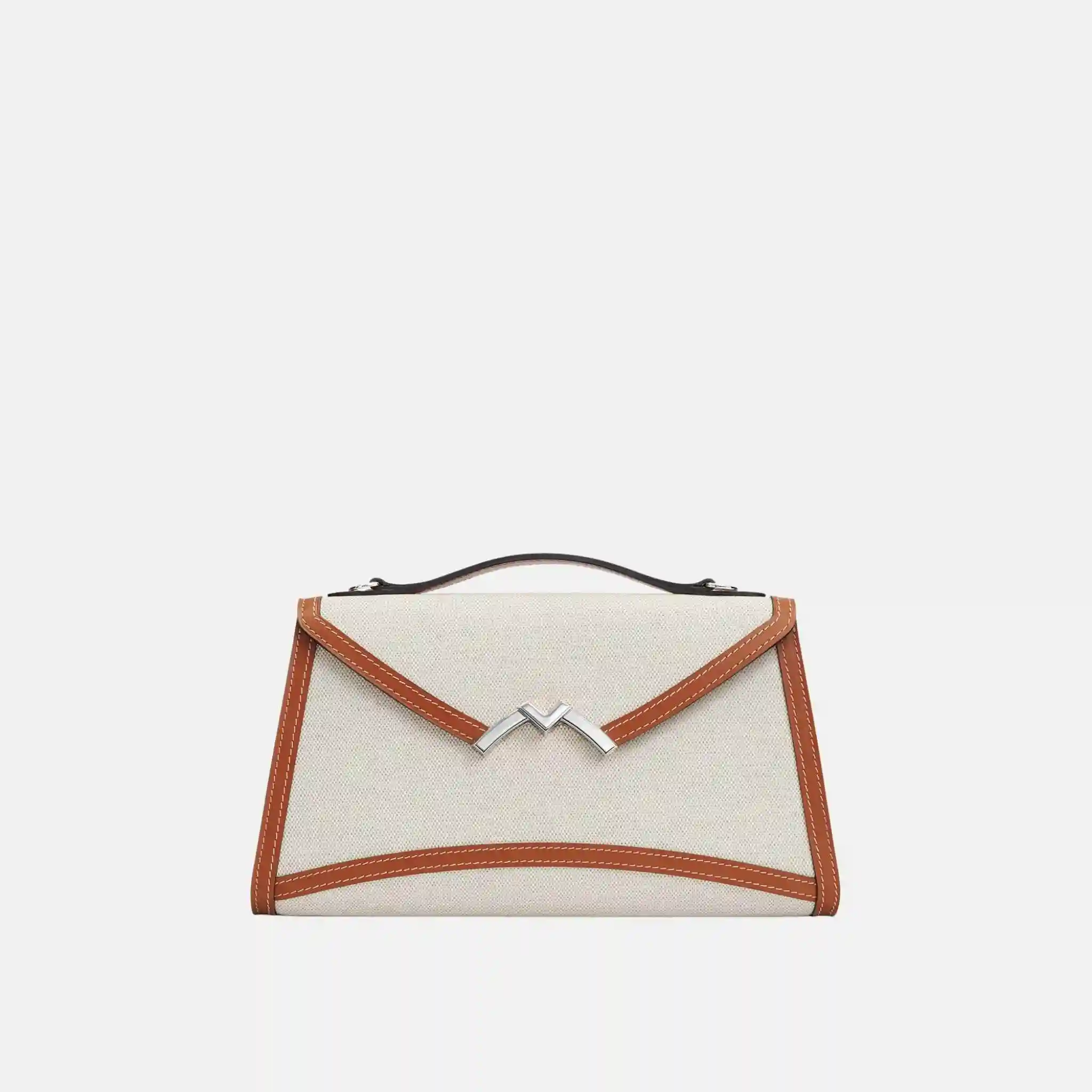 Gabrielle Clutch in Canvas and Leather