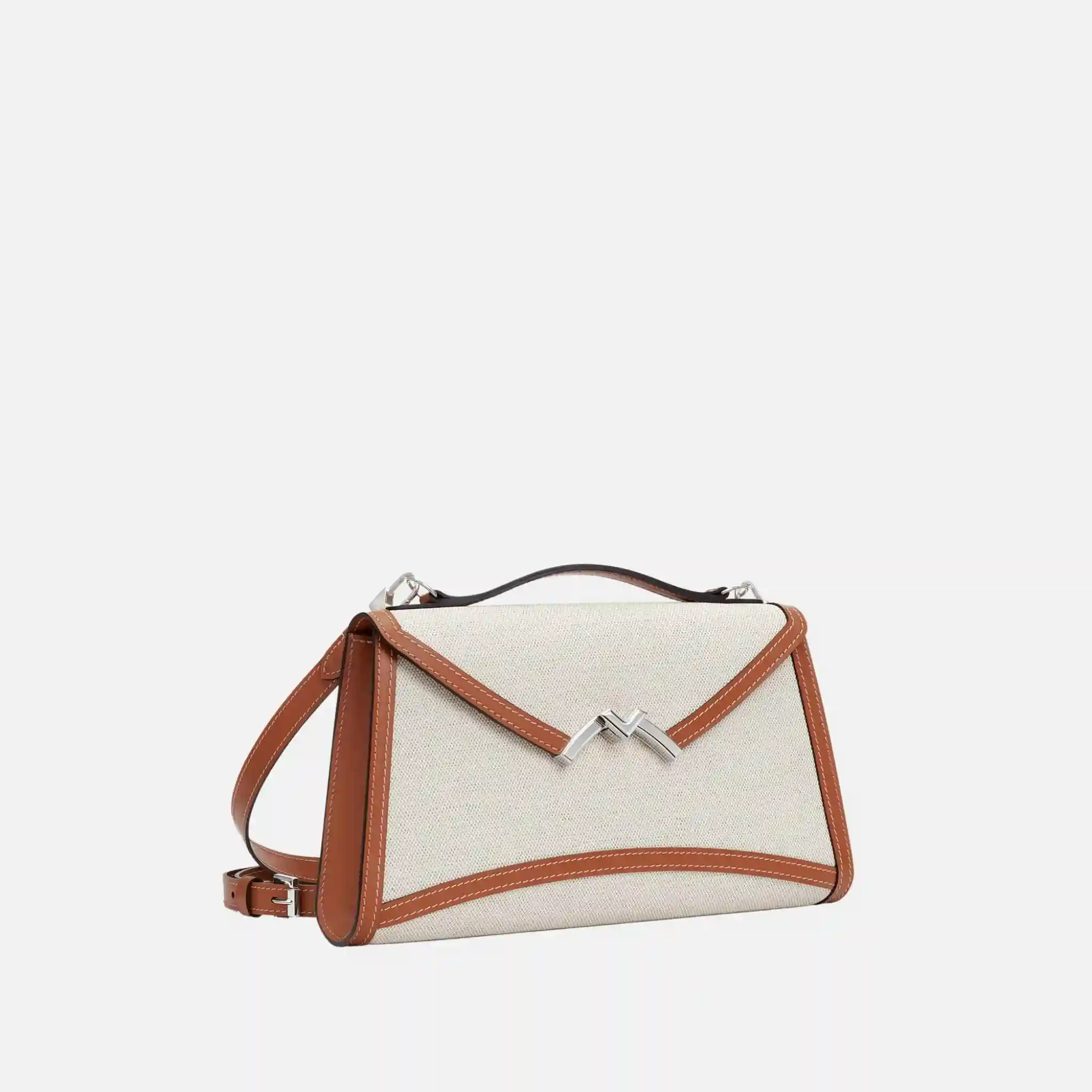 Gabrielle Clutch in Canvas and Leather - Image 2