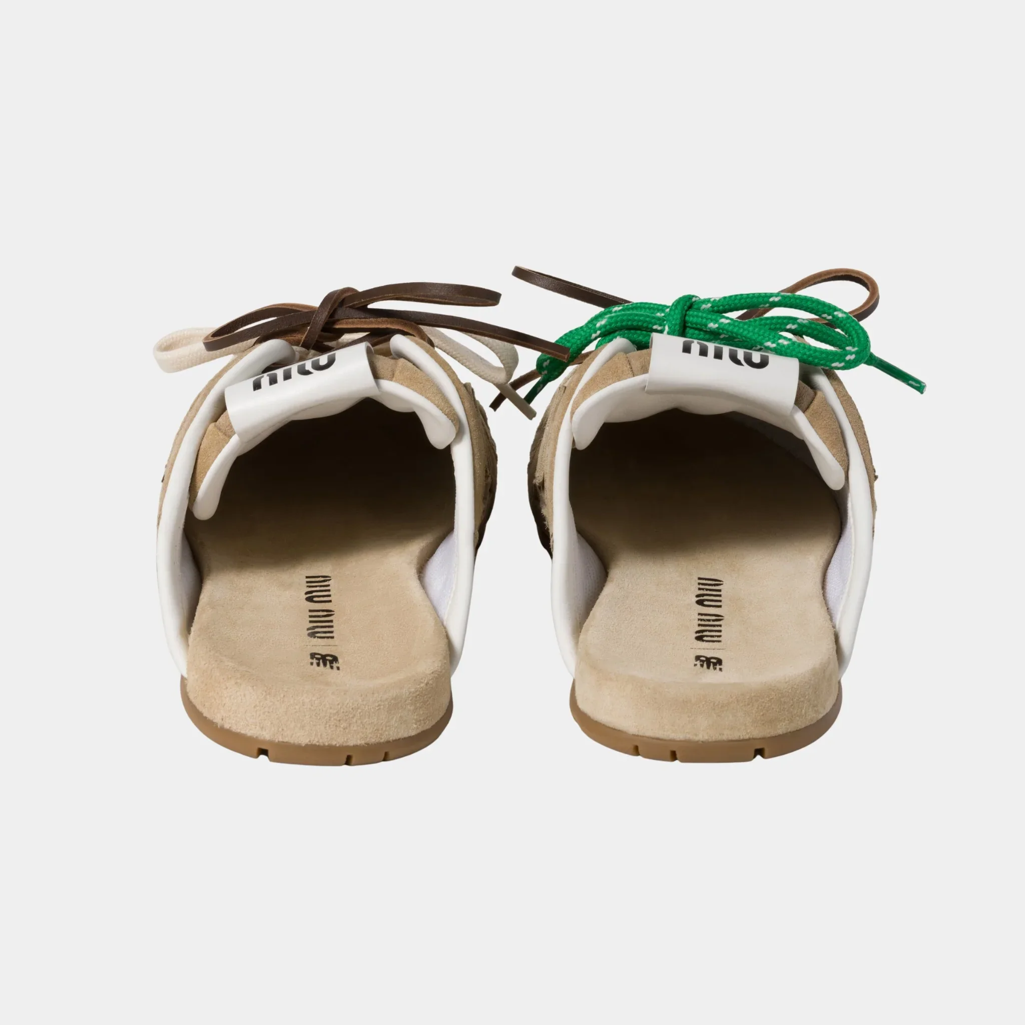 New Balance X Miu Miu 530 SL Faded Suede Mules - Image 3