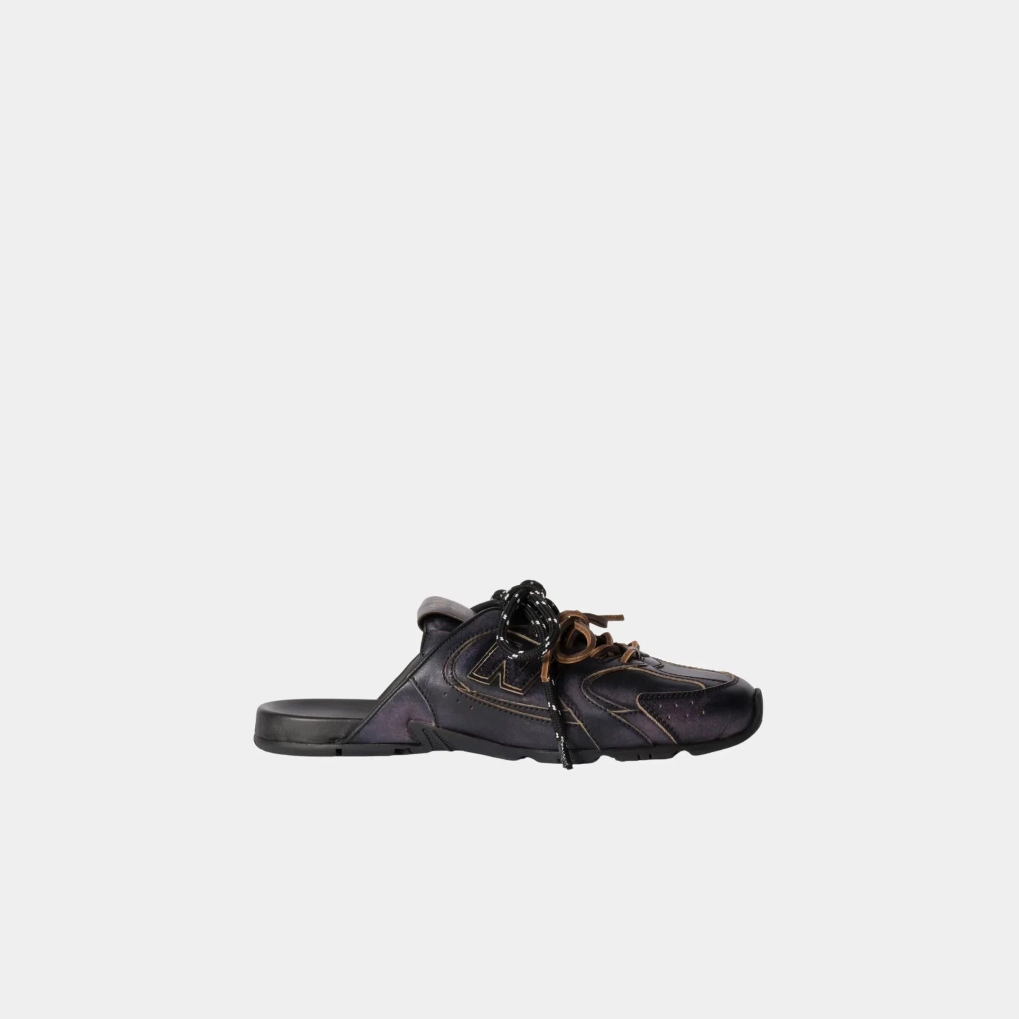 New Balance X Miu Miu 530 SL Deco Calf Leather Mules - Image 11