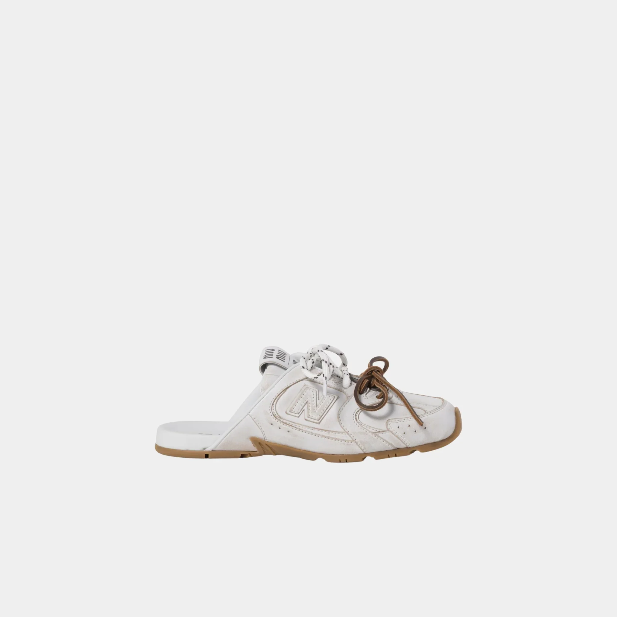 New Balance X Miu Miu 530 SL Deco Calf Leather Mules - Image 14