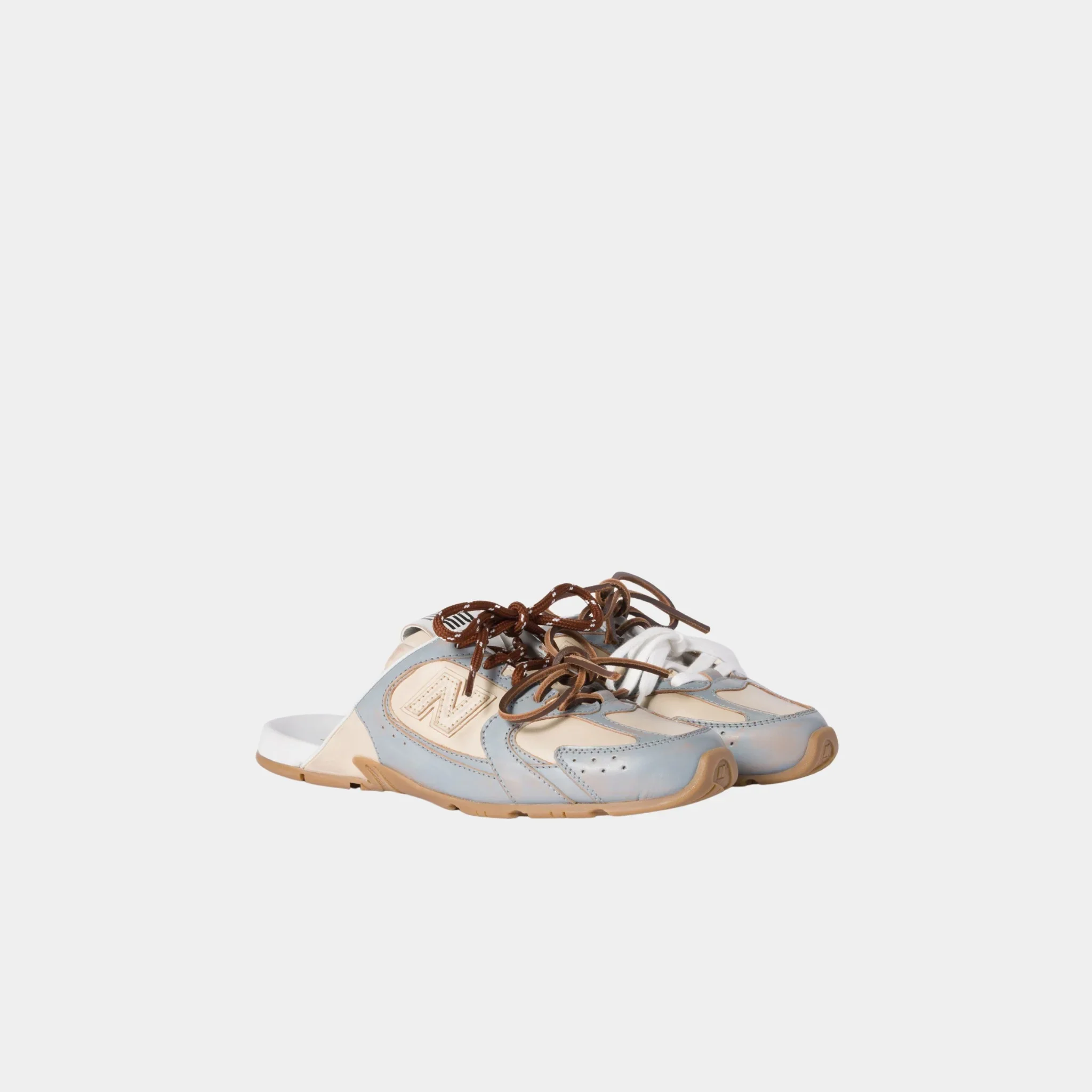 New Balance X Miu Miu 530 SL Deco Calf Leather Mules - Image 7