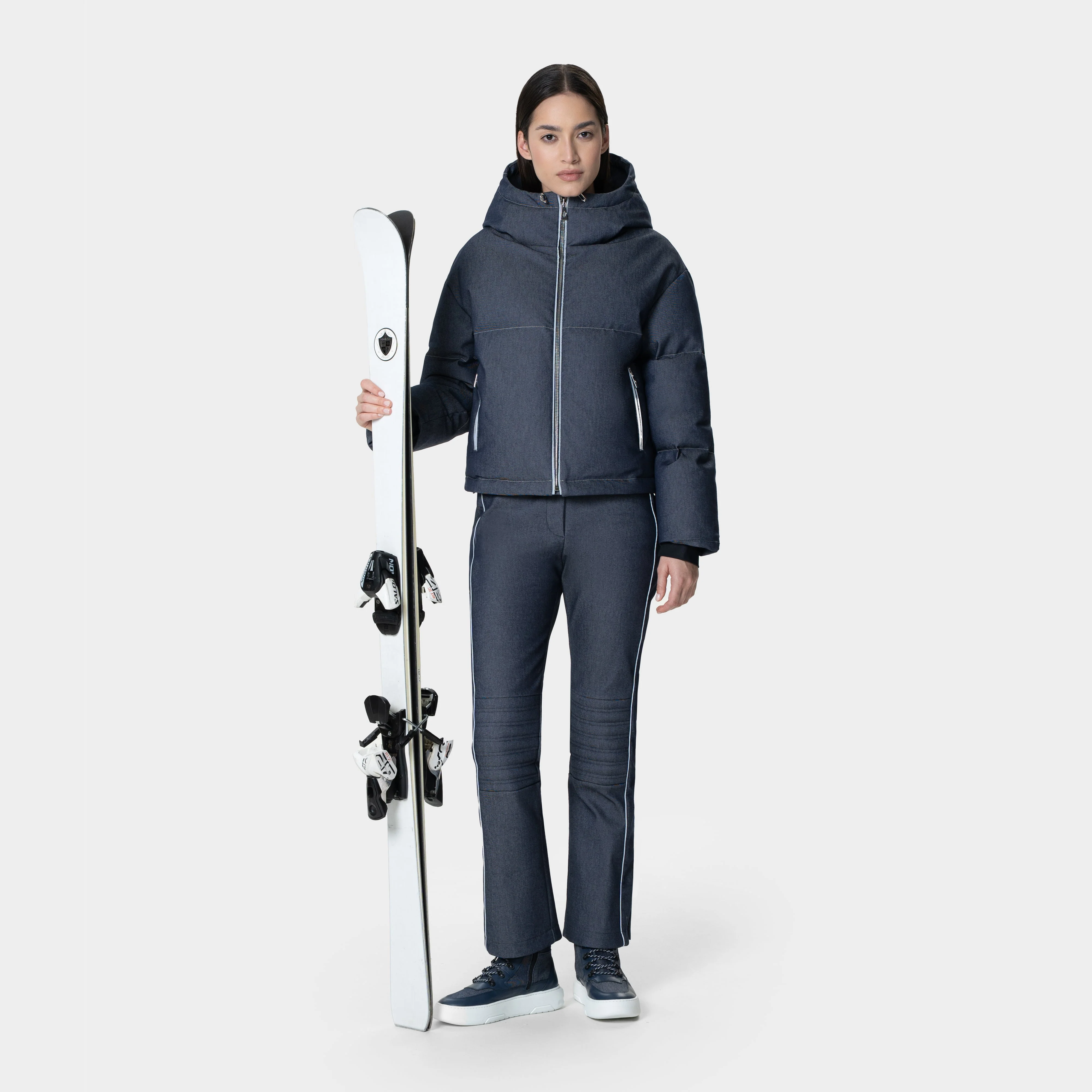 Alberta Denim Ski Jacket - Image 2