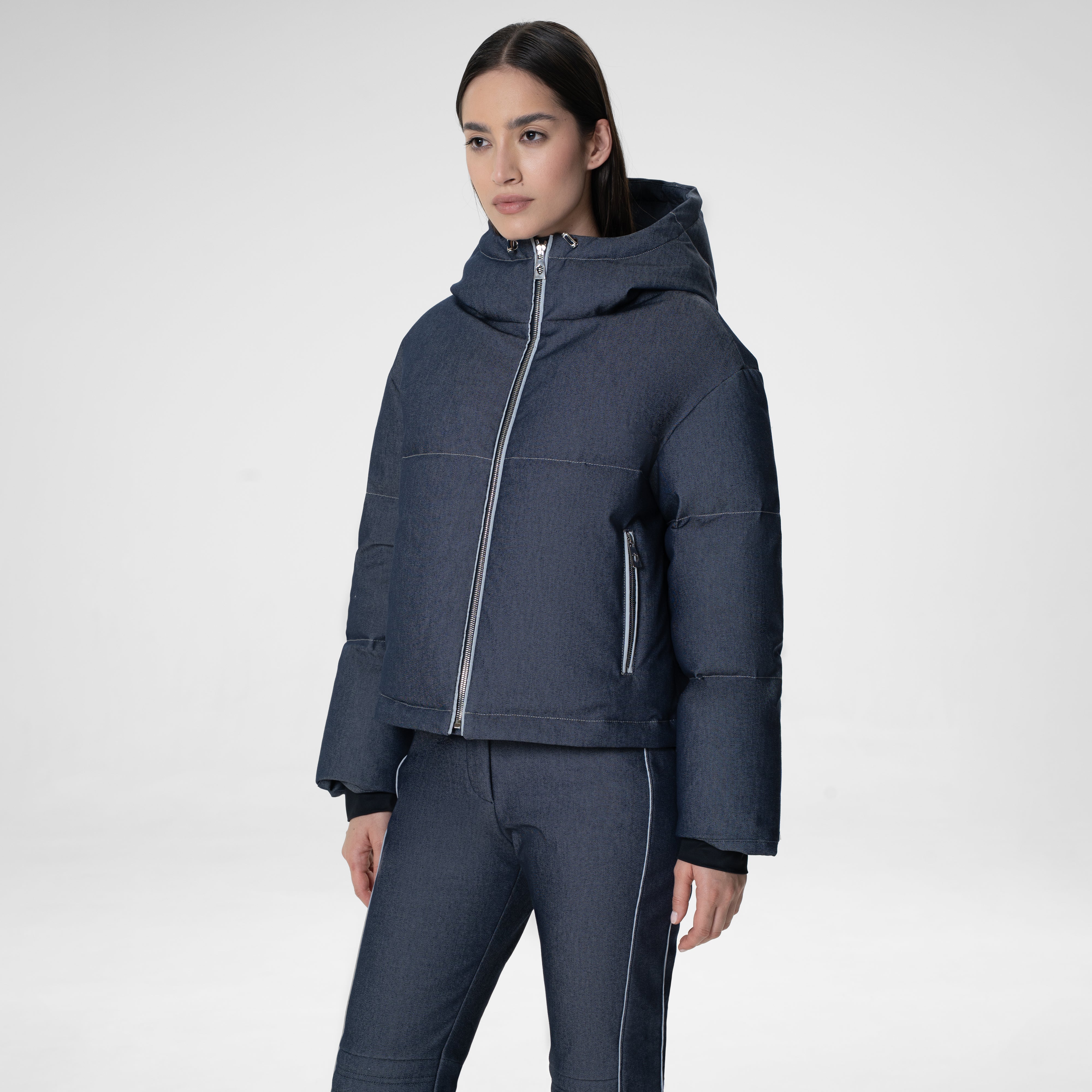 Alberta Denim Ski Jacket - Image 3