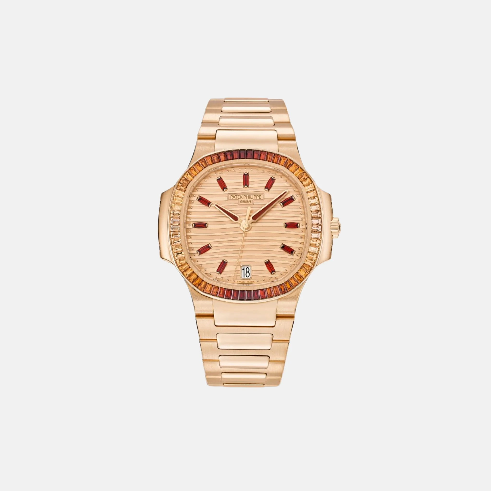 Nautilus Rose-Gilt Waves Baguette - 7118/1300R - 001