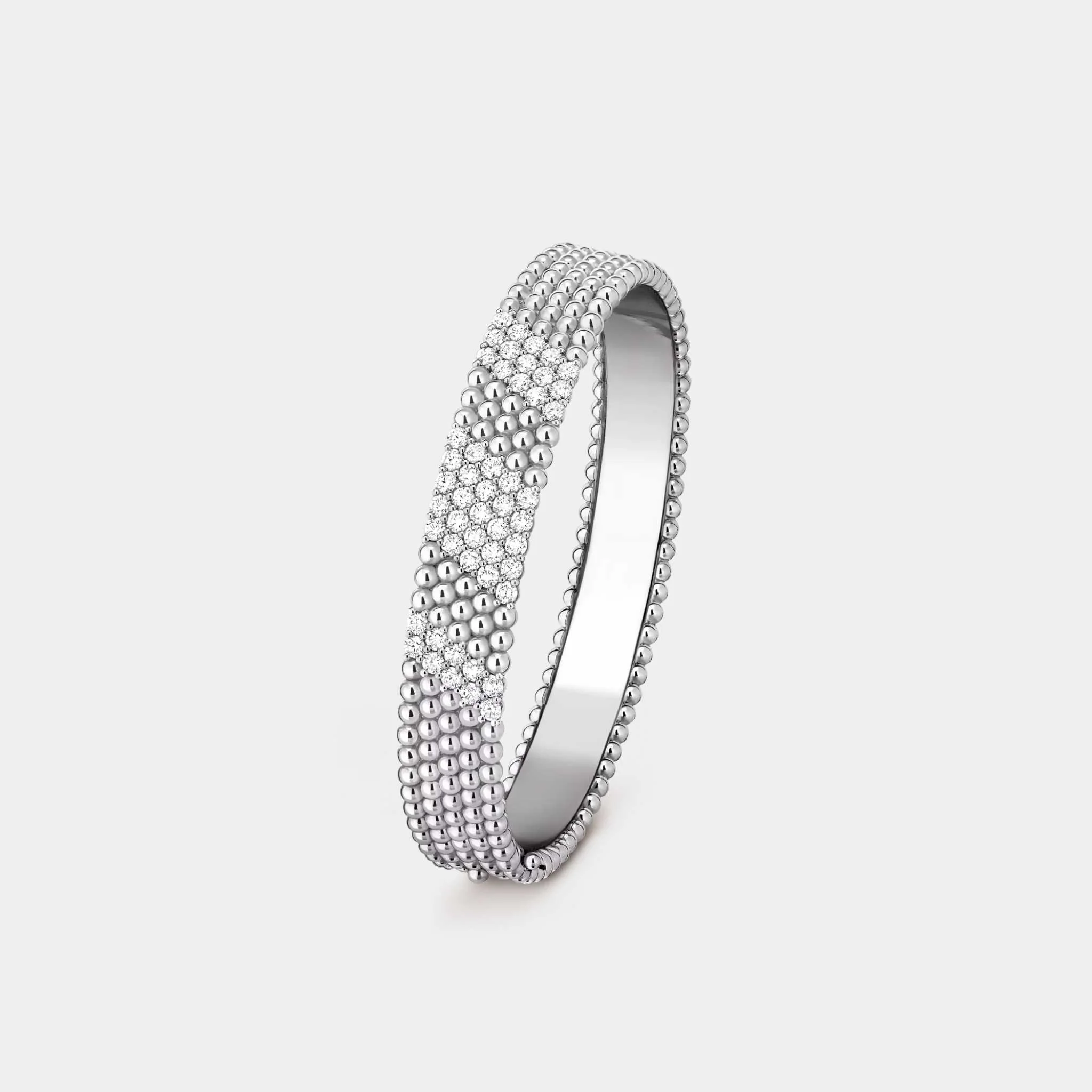 Perlée Diamonds Bracelet 5 Rows Medium Model White Gold Diamond