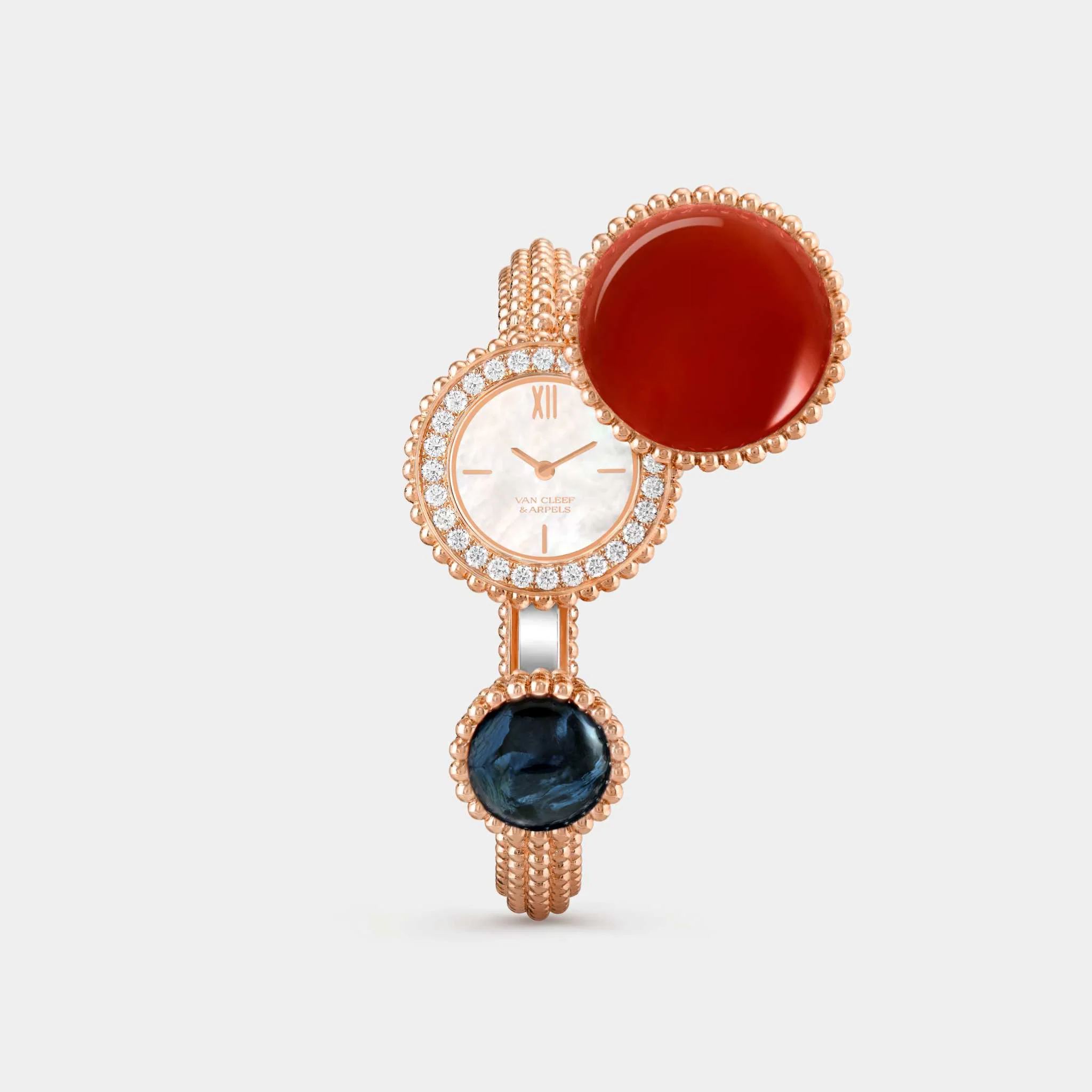 Perlée Toi & Moi Secret Watch Small Model Rose Gold