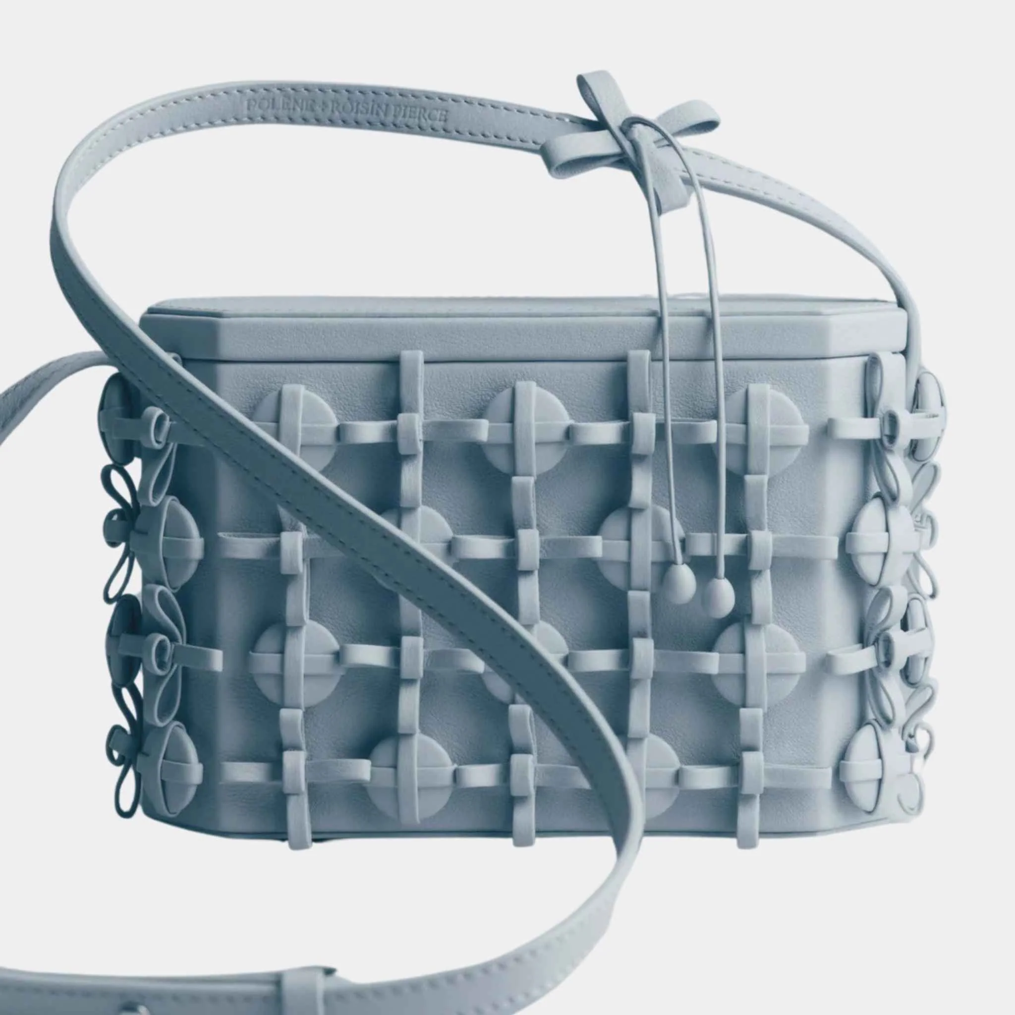 Button Bow Box Handbag - Image 6