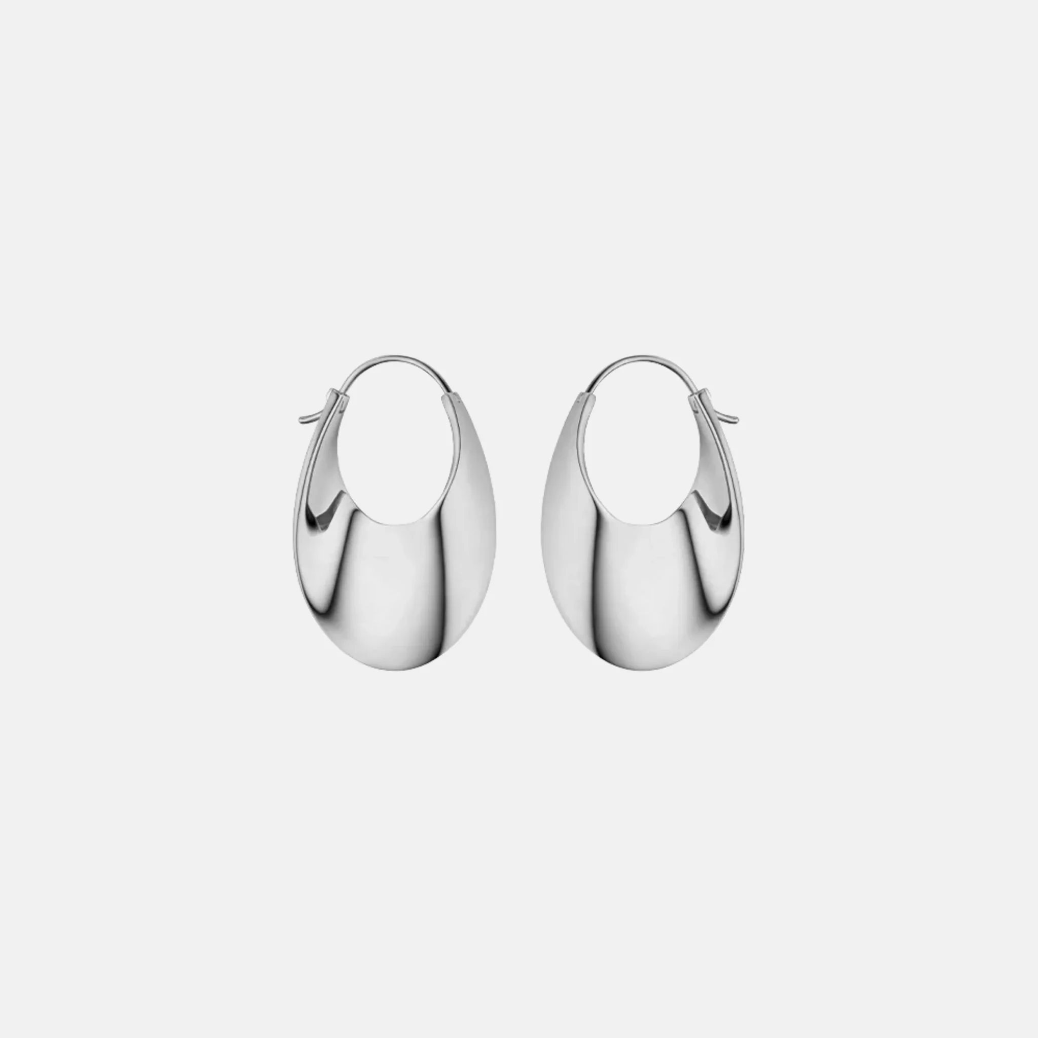 Eole Slim Hoop Earrings Plated Brass Edition