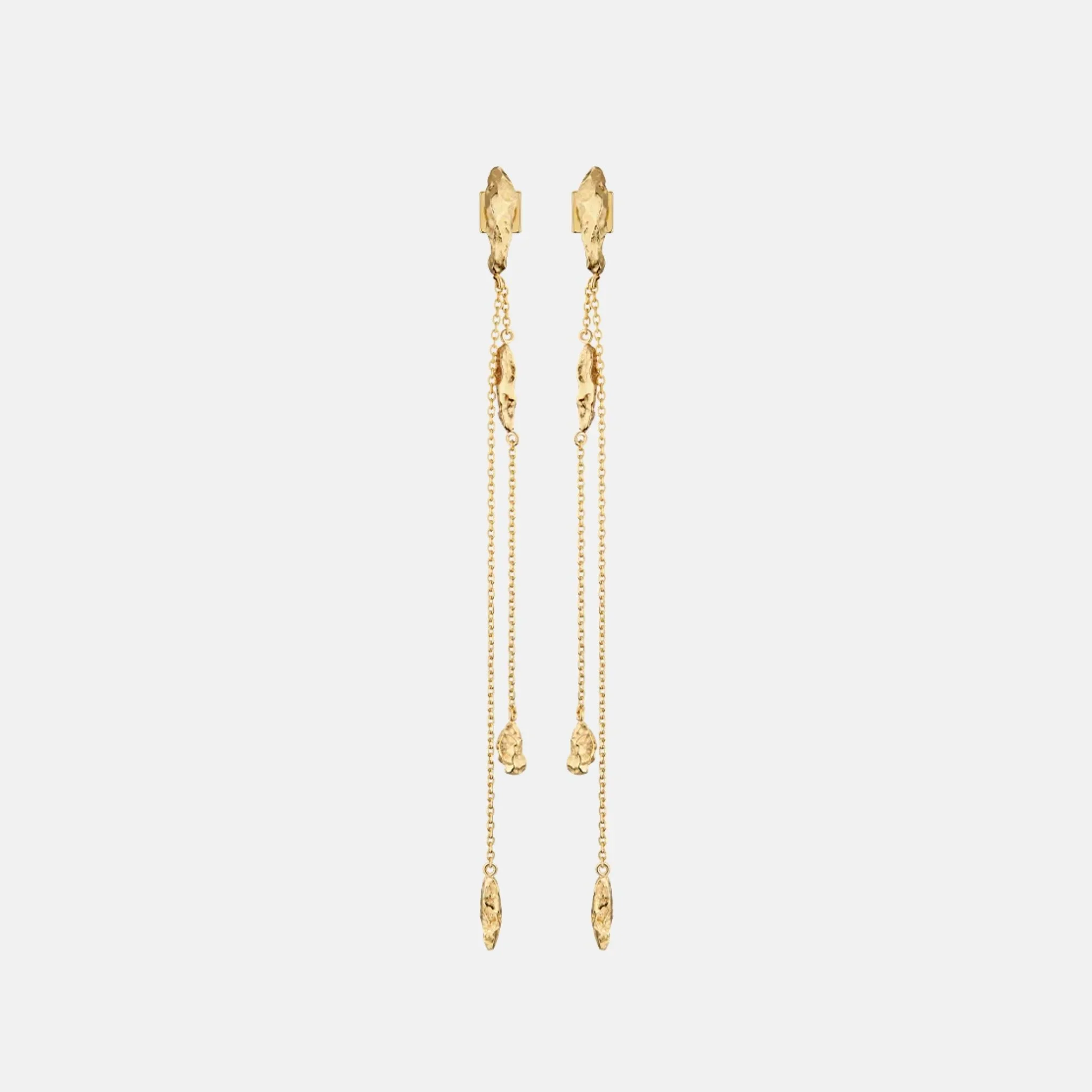 Eroz Chain Earrings Gilded Edition - Image 2