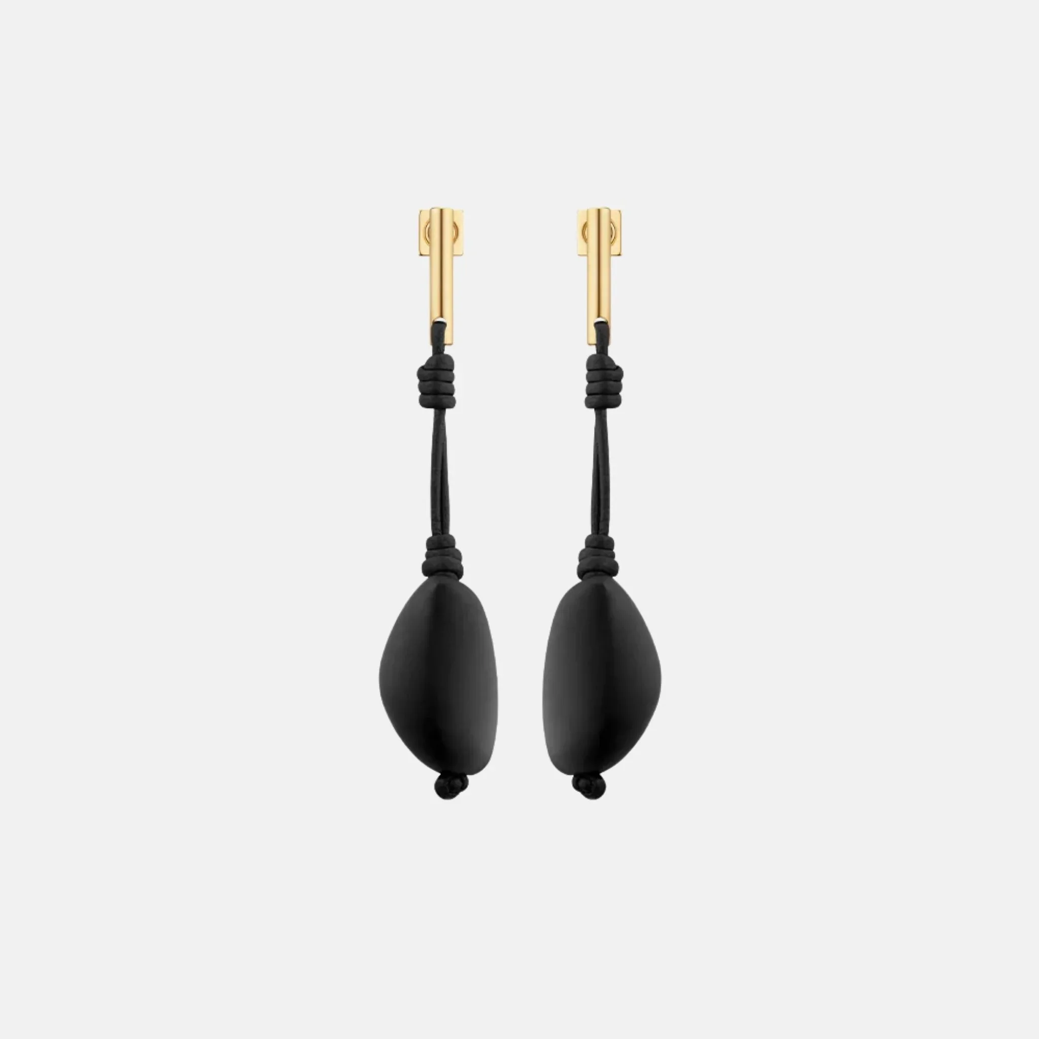 Tere Drop Earrings Black Marble Edition - Image 2