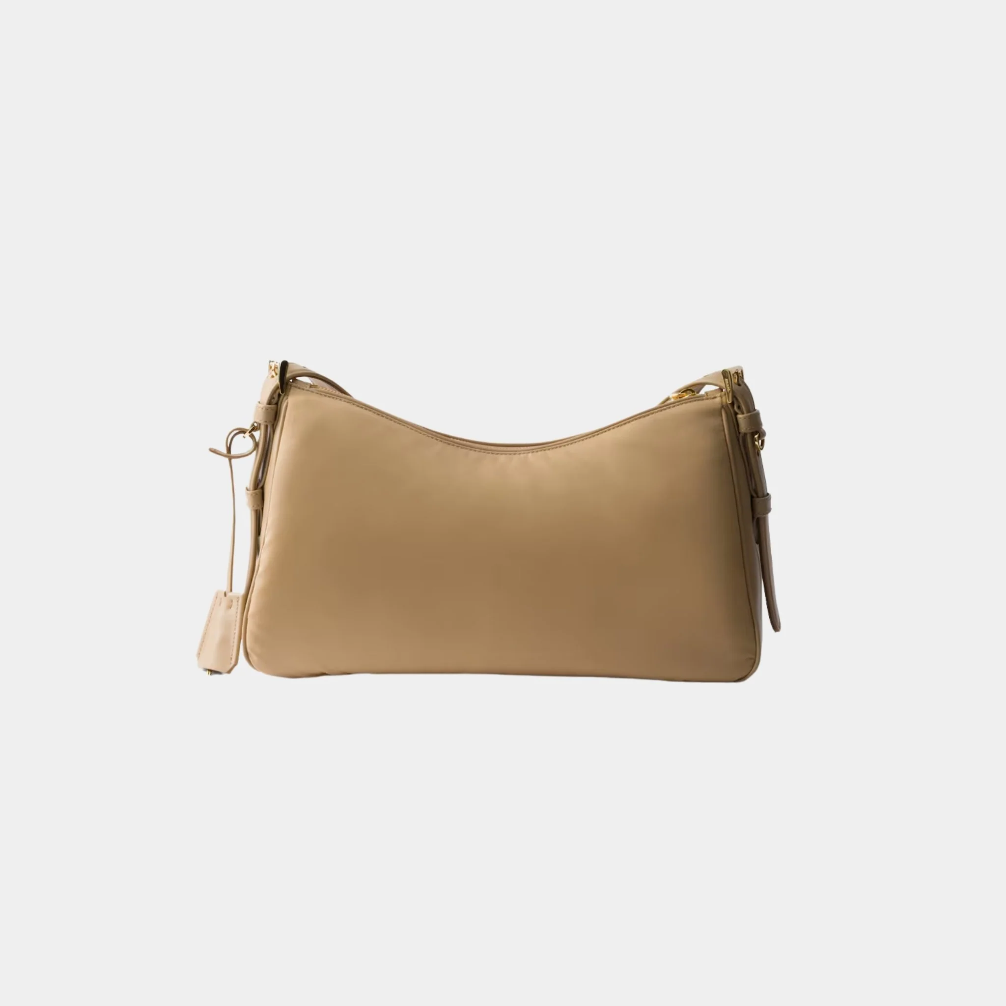 Aimee Large Re-Nylon And Leather Shoulder Bag With Padlock - Image 6