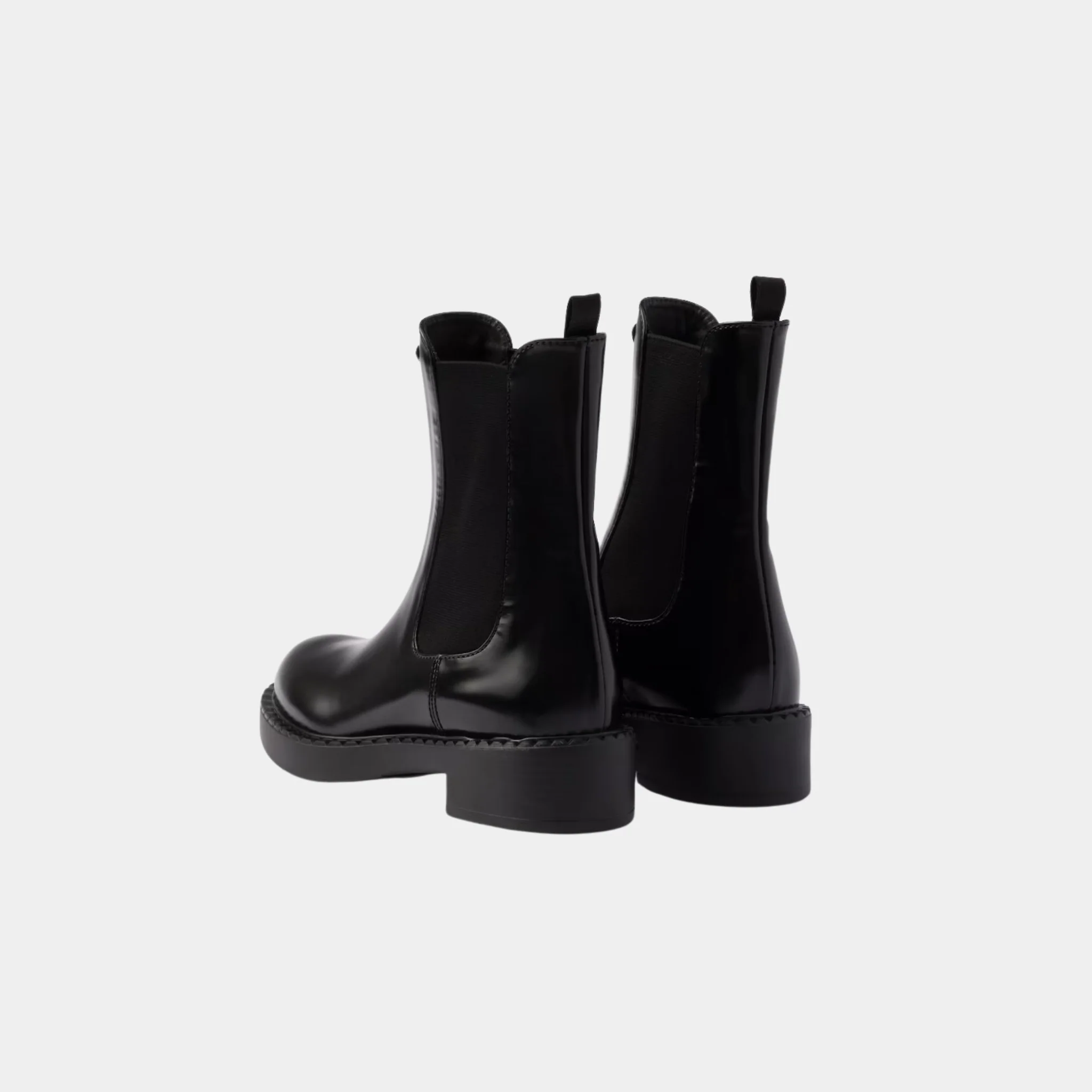 Brushed Leather Chelsea Boots - Image 3