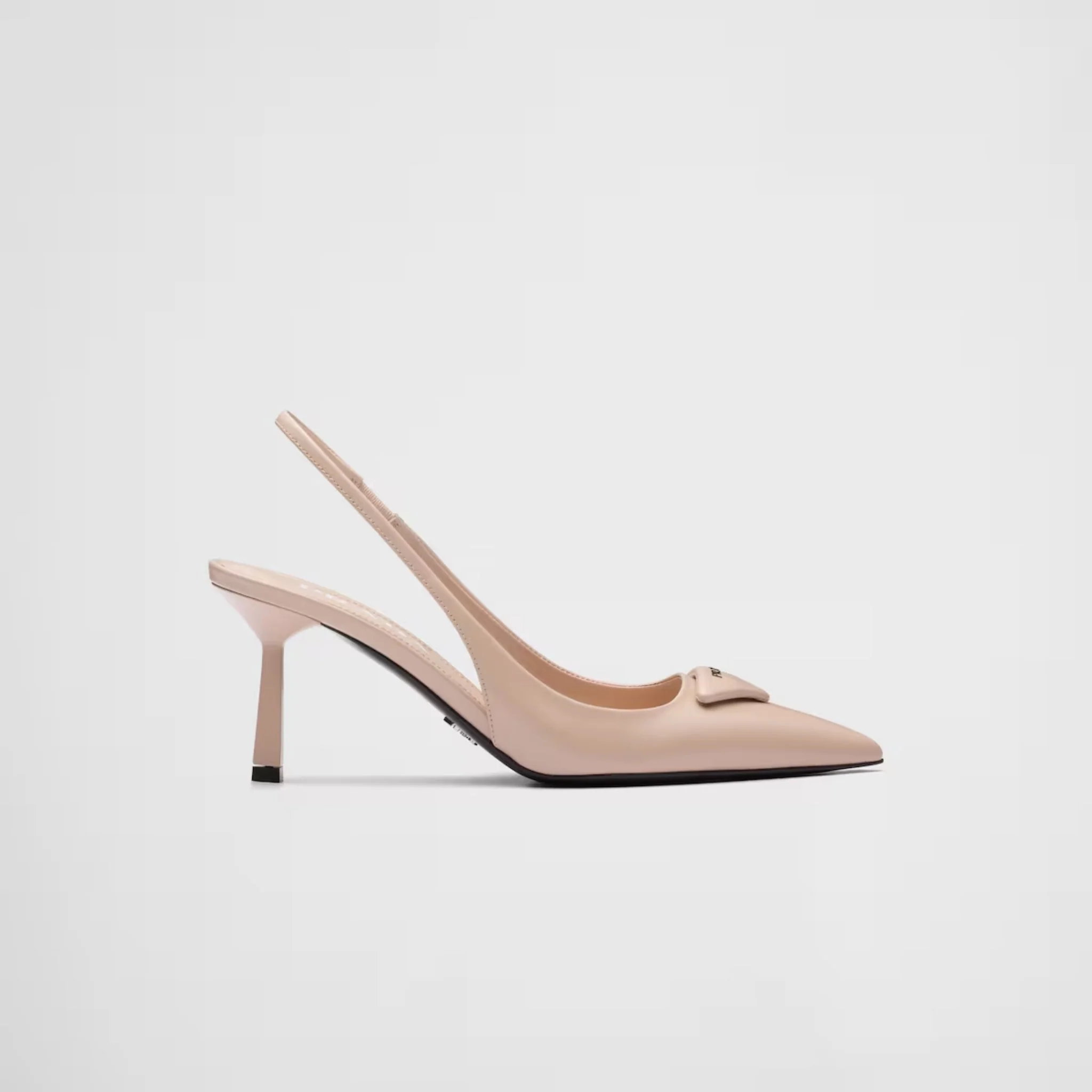 Brushed Leather Slingback Pumps - Image 10