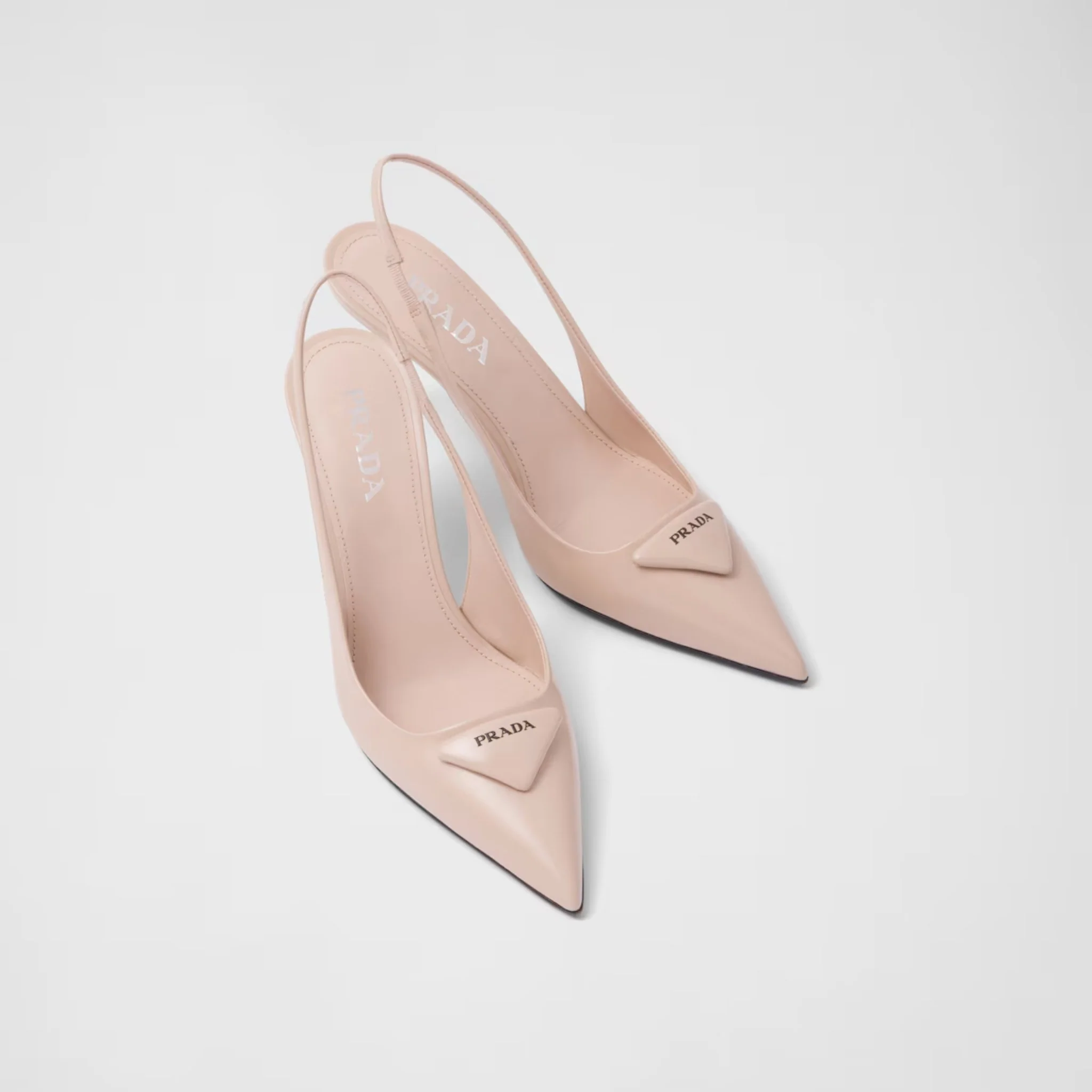 Brushed Leather Slingback Pumps - Image 11