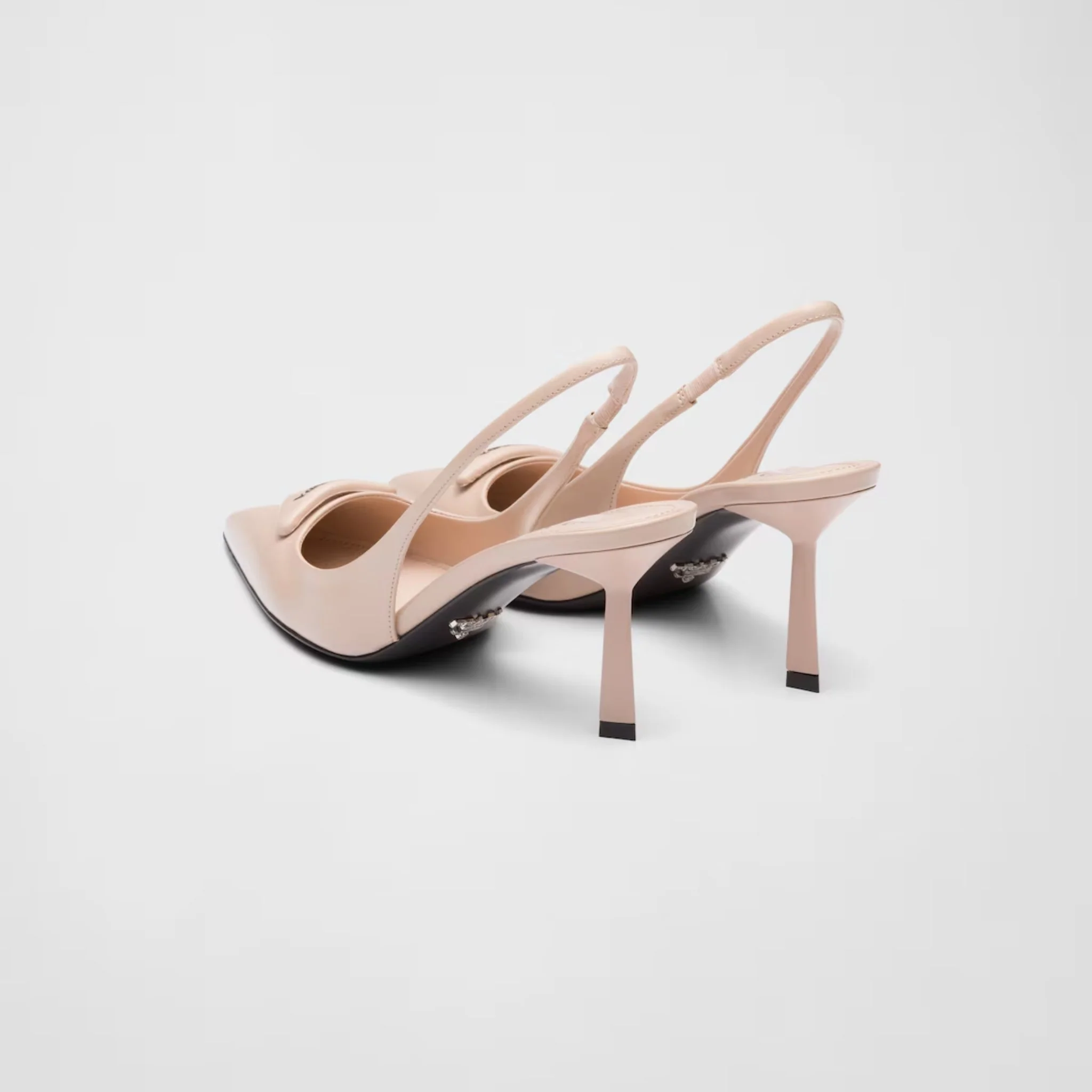 Brushed Leather Slingback Pumps - Image 12