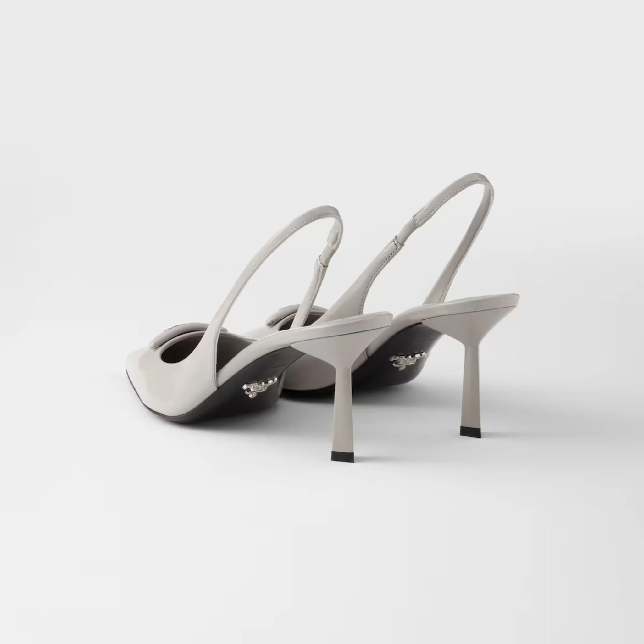 Brushed Leather Slingback Pumps - Image 3