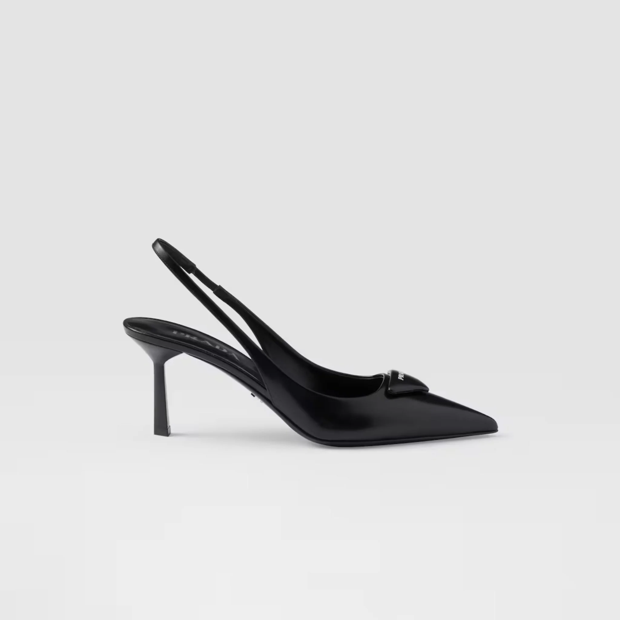 Brushed Leather Slingback Pumps - Image 4