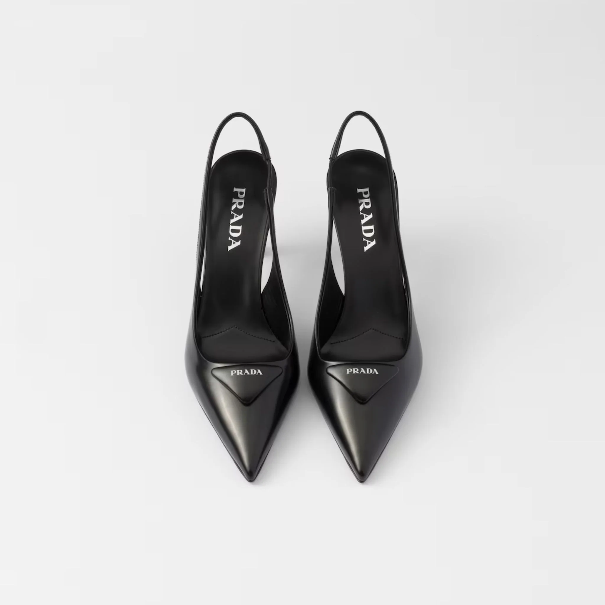 Brushed Leather Slingback Pumps - Image 5