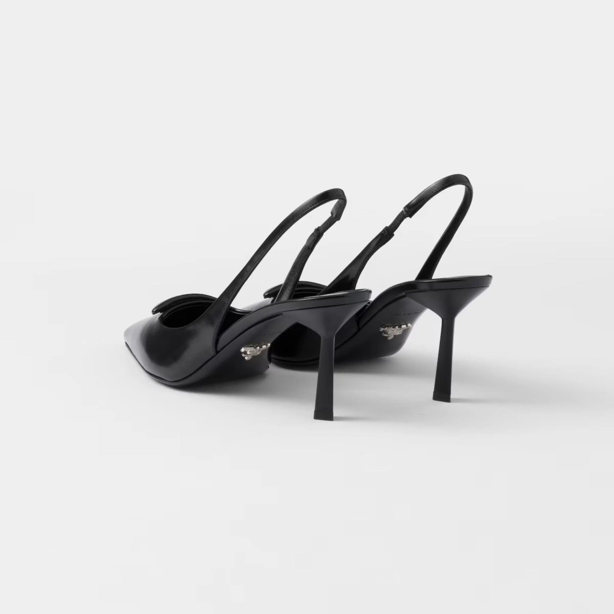 Brushed Leather Slingback Pumps - Image 6