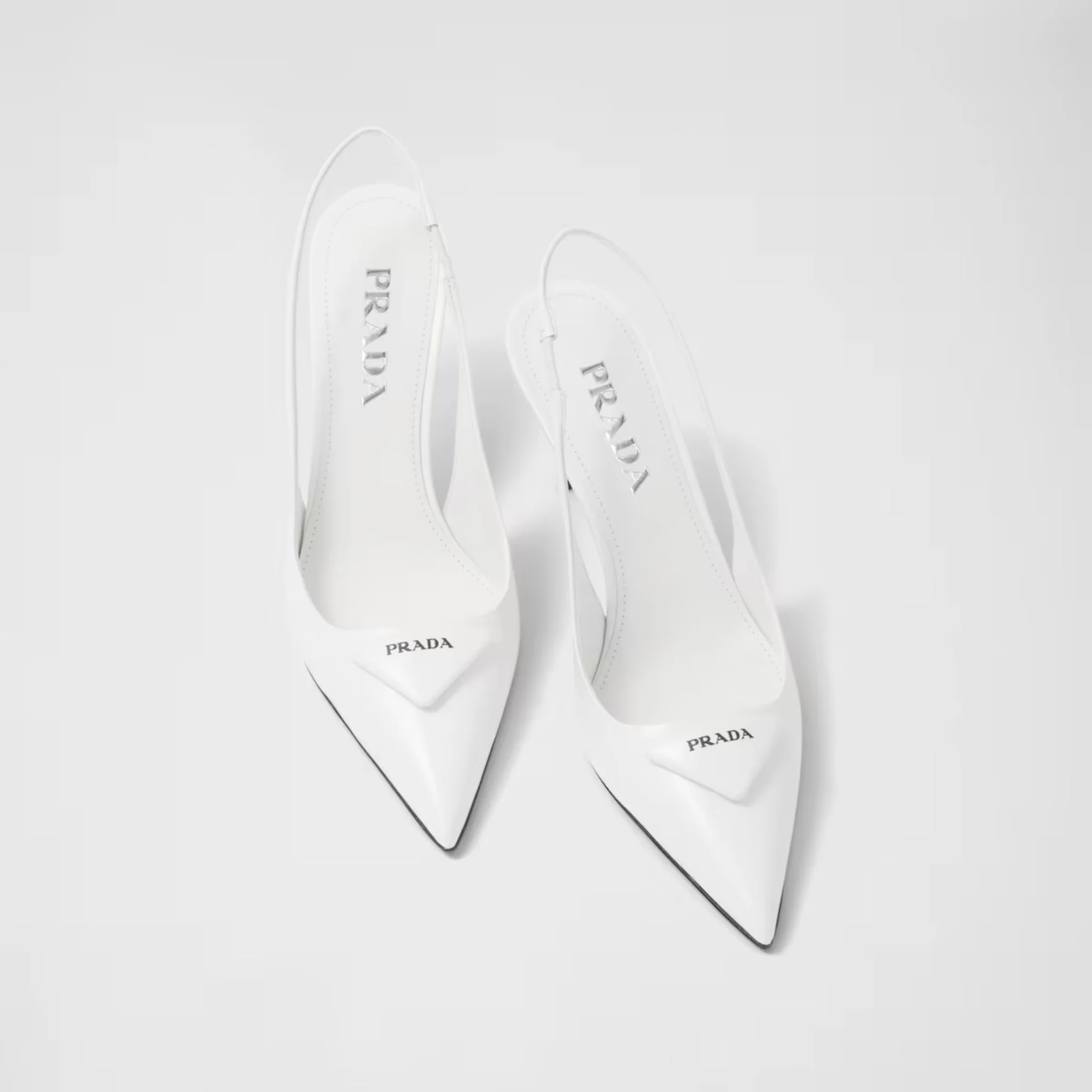 Brushed Leather Slingback Pumps - Image 8