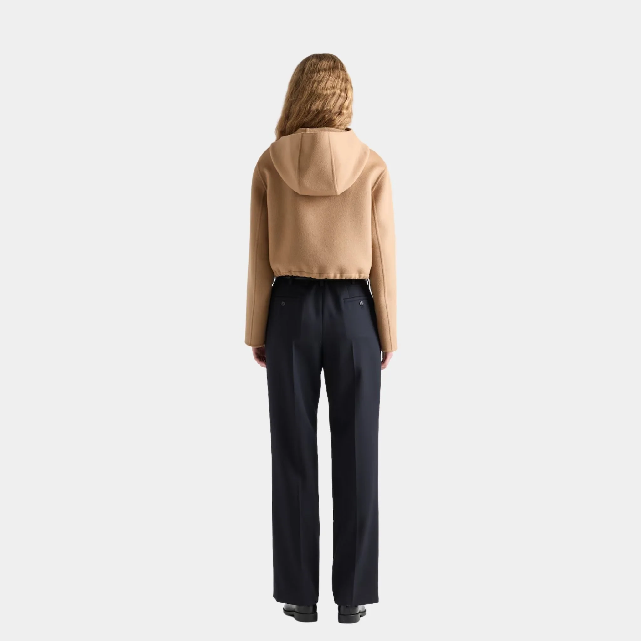 Camel Brown Lightweight Cashgora Blouson Jacket - Image 3