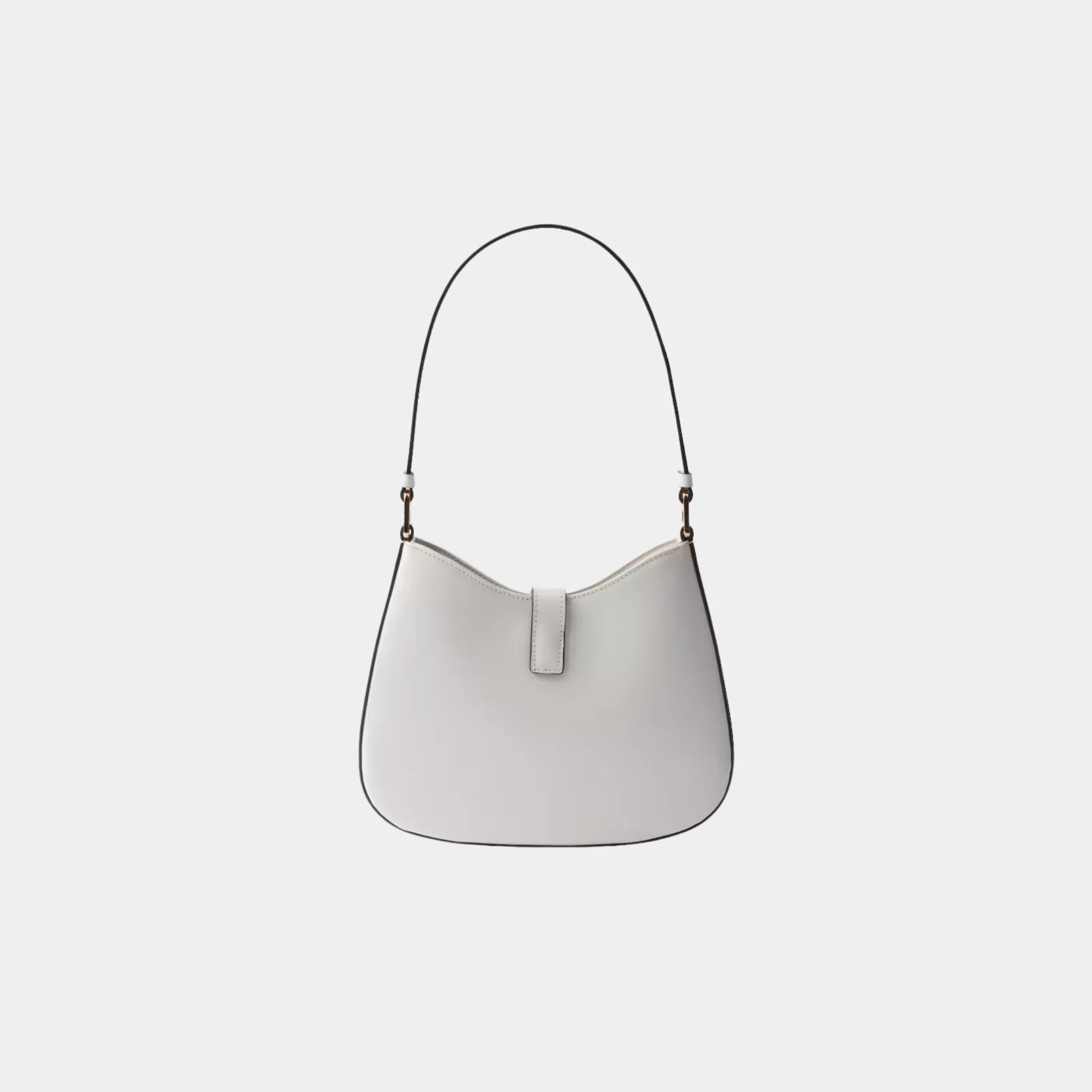Cleo Brushed Leather Shoulder Bag With Clasp Closure - Image 3