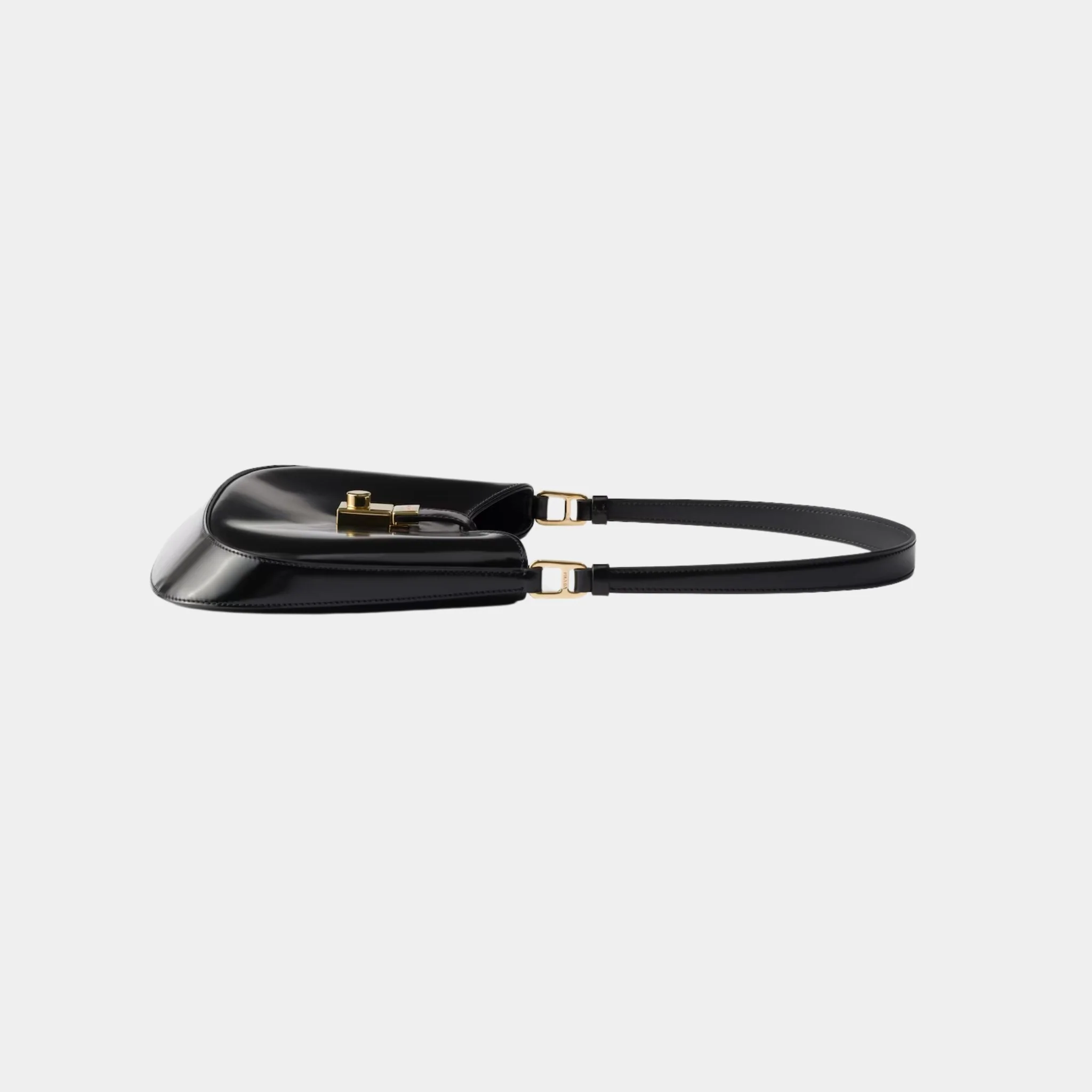 Cleo Brushed Leather Shoulder Bag With Clasp Closure - Image 5