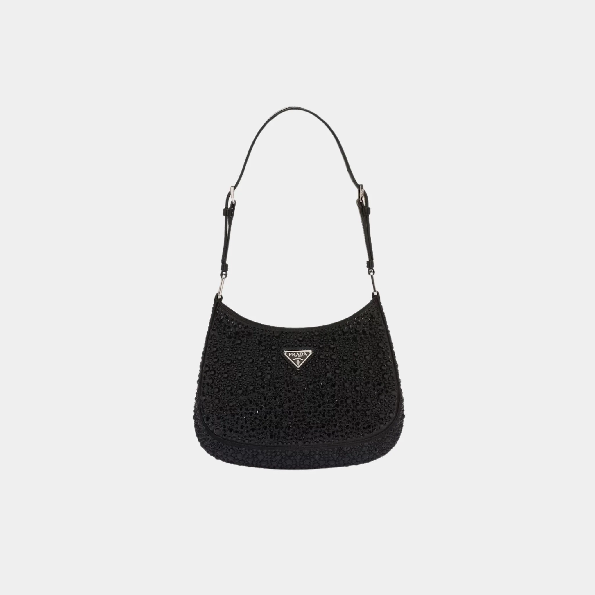 Cleo Satin Bag With Crystals