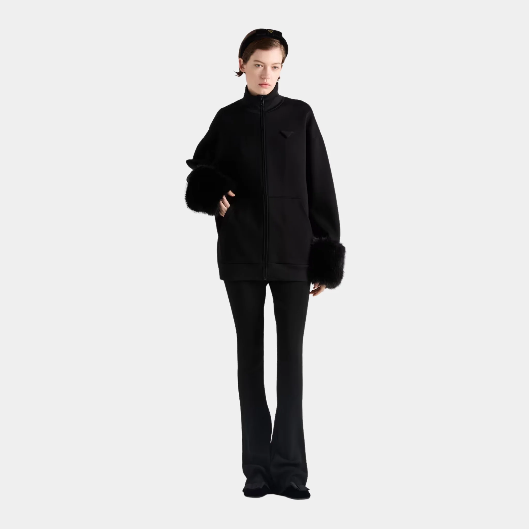 Double Fleece High-neck Blouson - Image 2