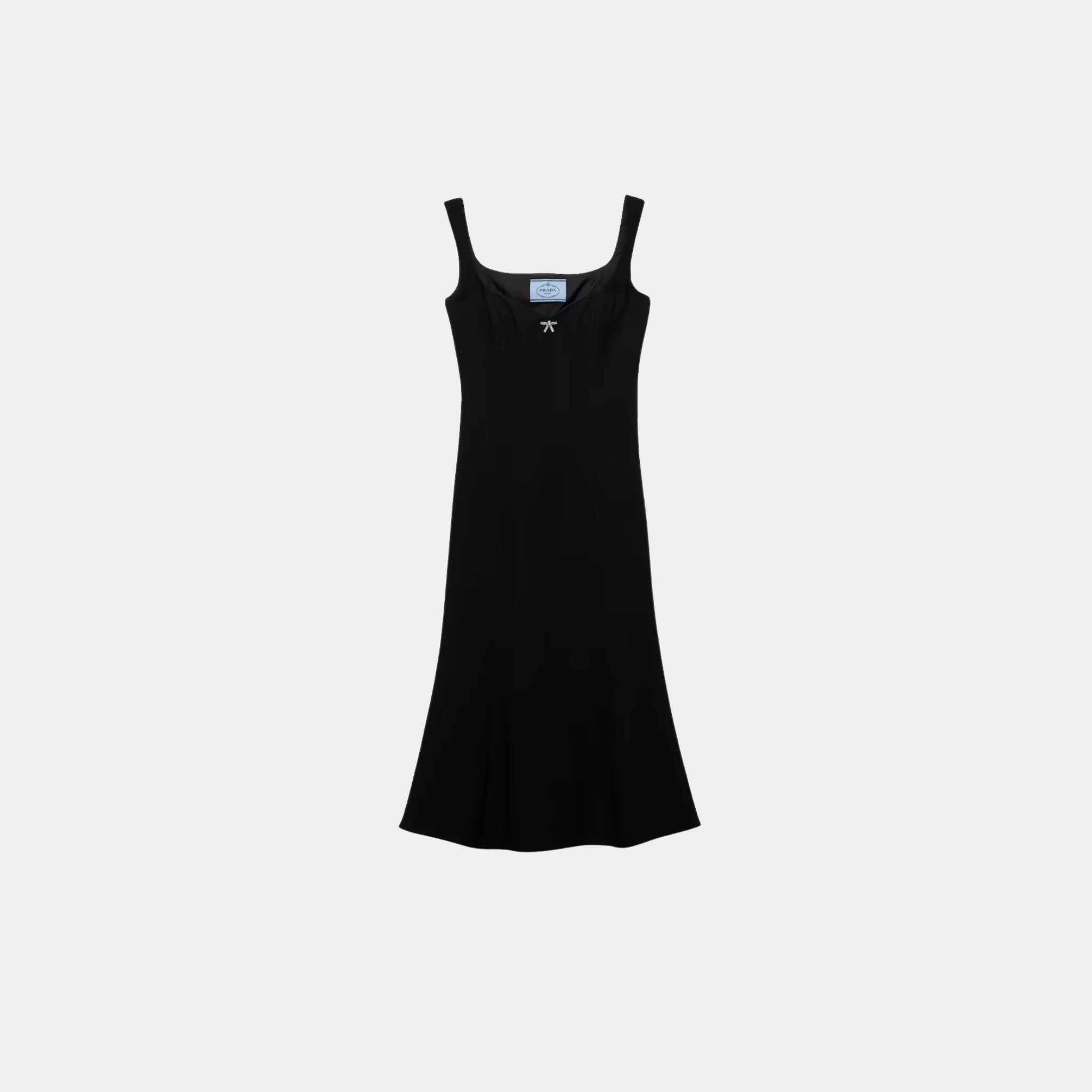 Embroidered Cady Sheath Dress