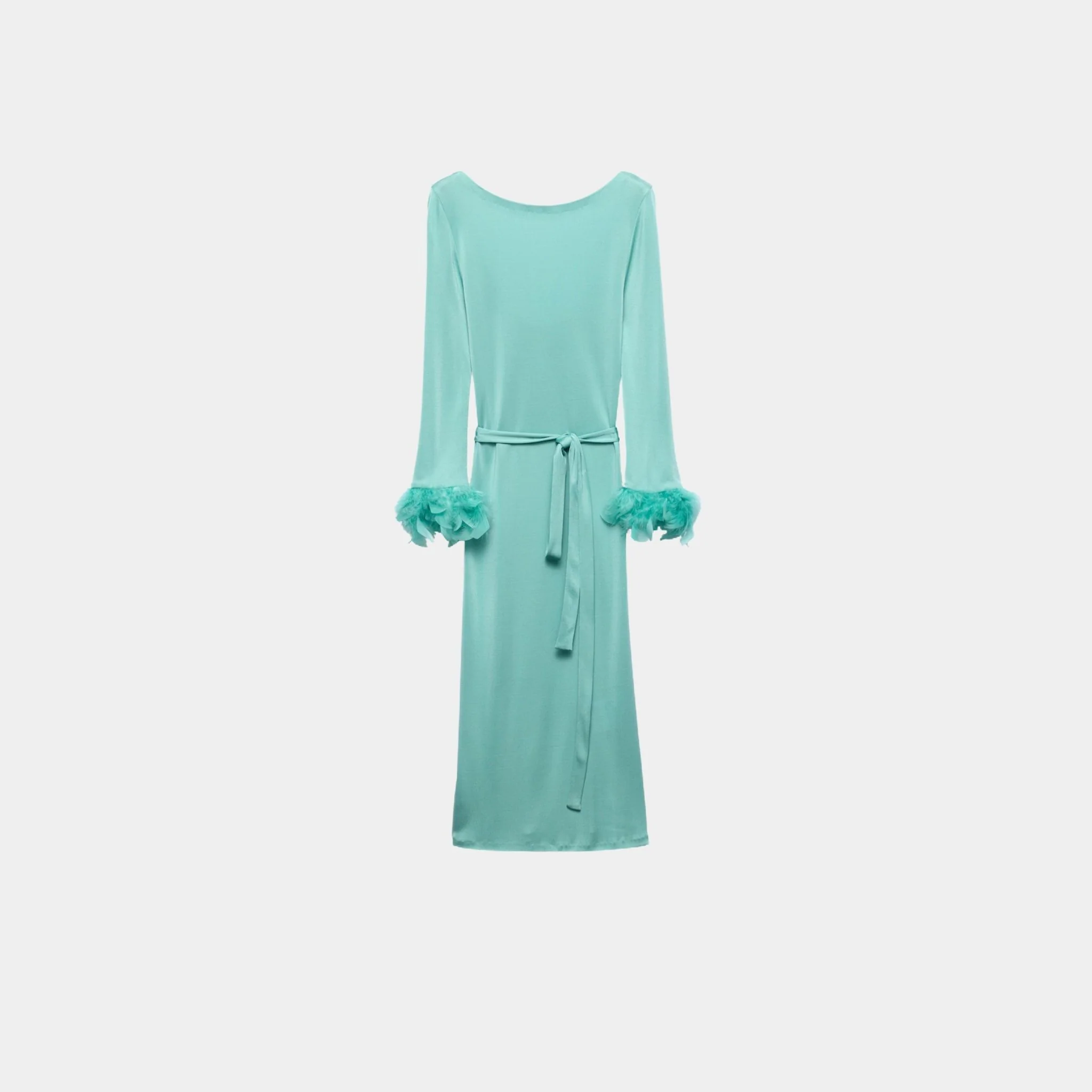 Jade Green Organzine Dress
