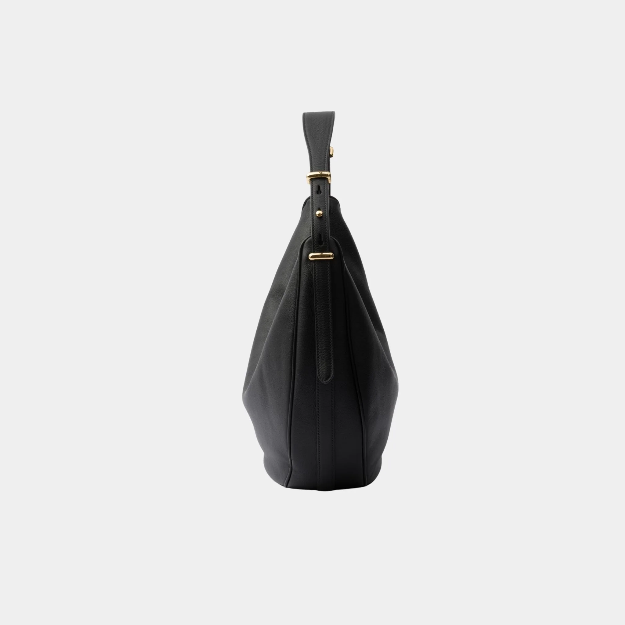 Large Calfskin Leather Shoulder Bag - Image 2