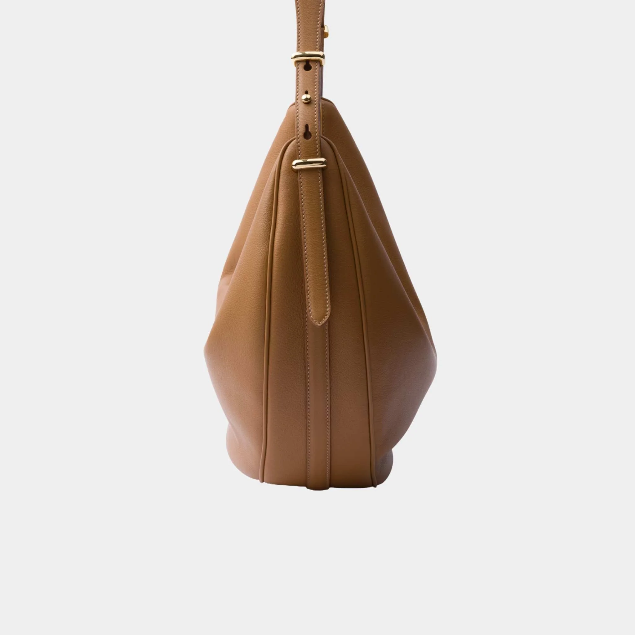 Large Calfskin Leather Shoulder Bag - Image 5
