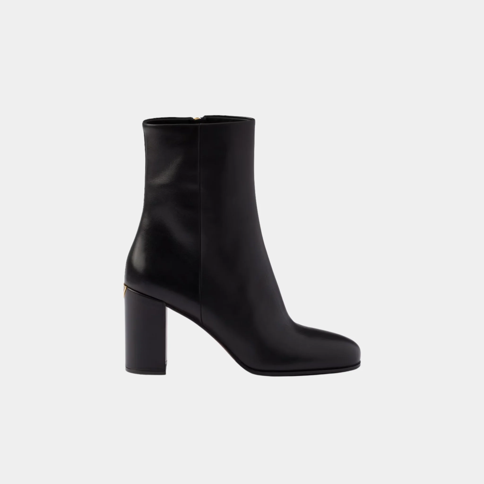 Leather High Heeled Booties