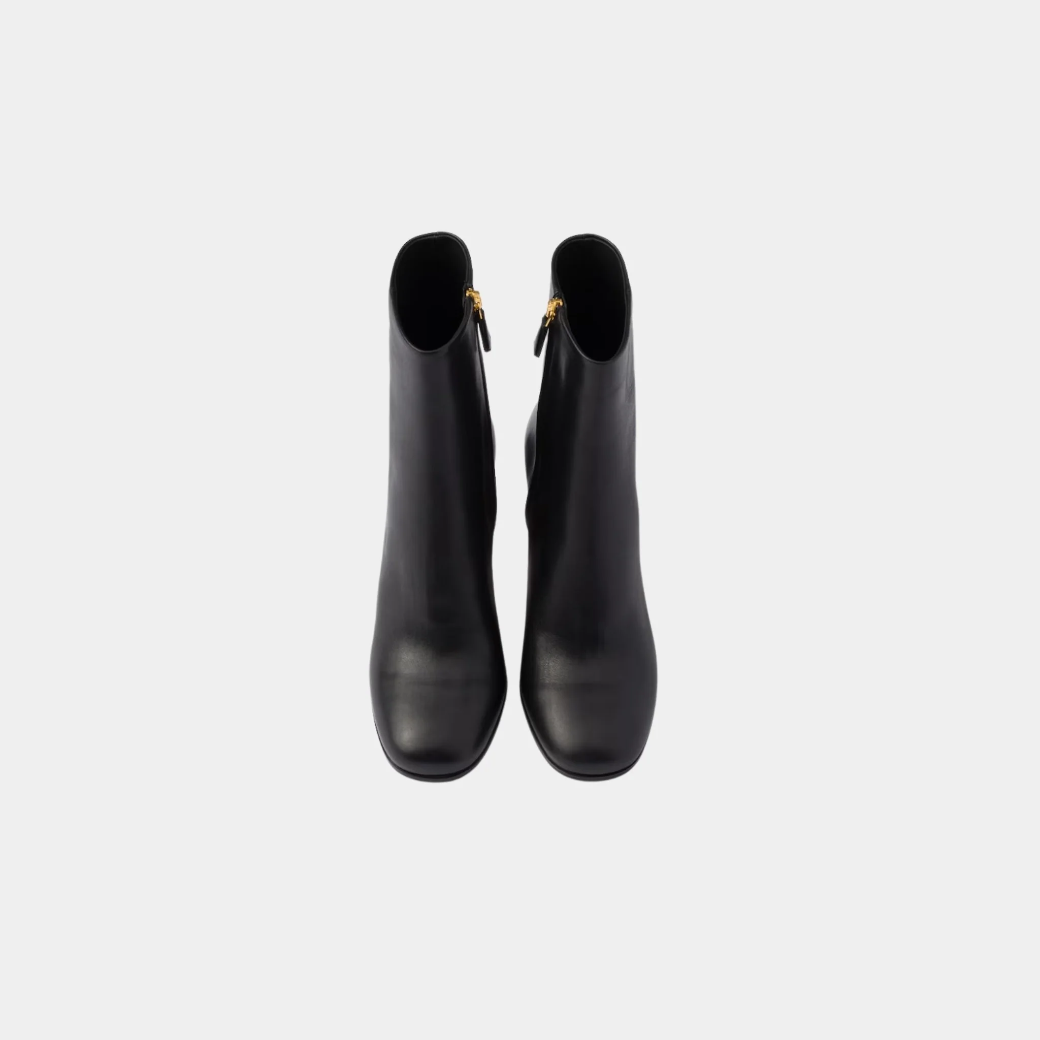 Leather High Heeled Booties - Image 2